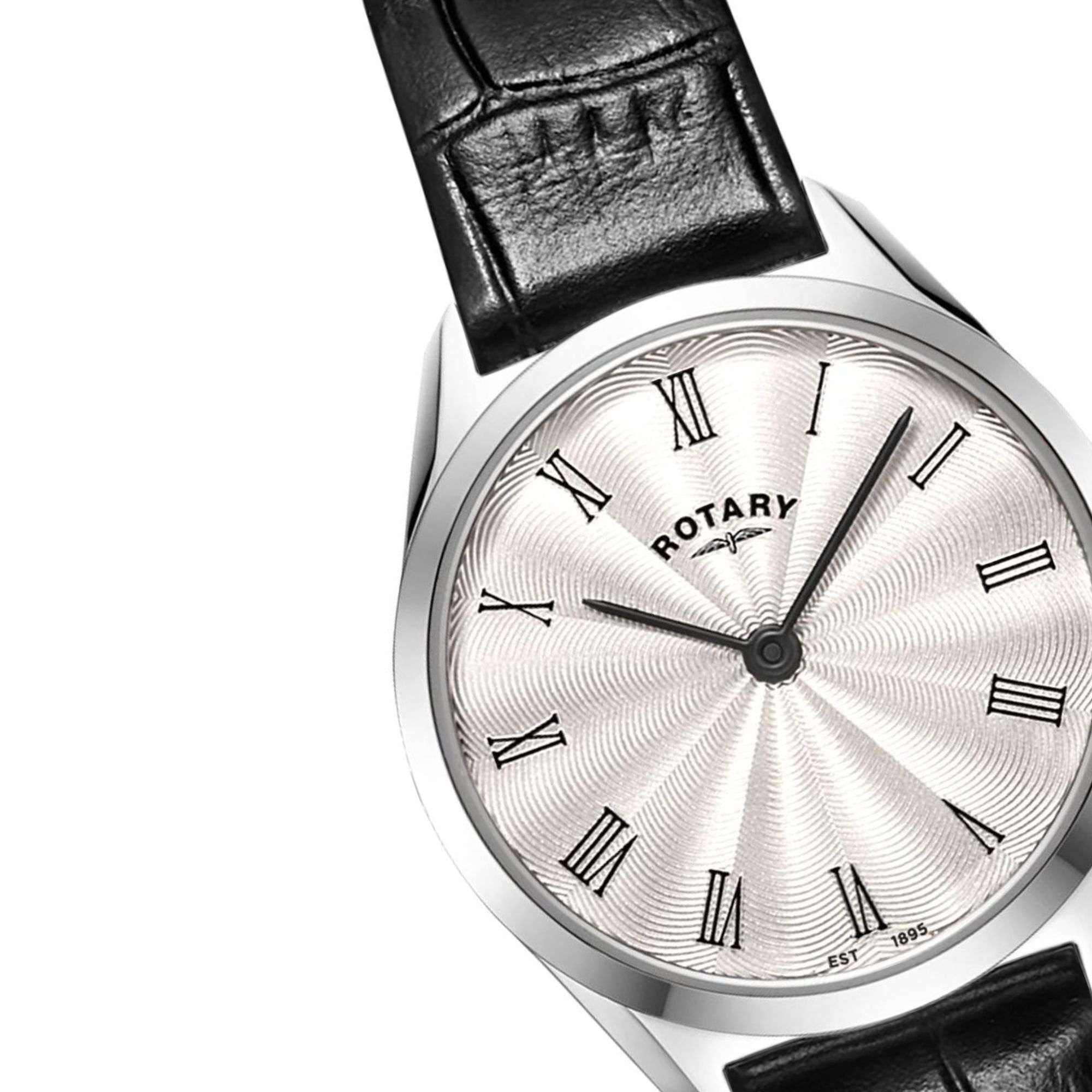 Smukła koperta 27 mm o grubości 5,7 mm zegarka Rotary Ultra Slim LS08010/01