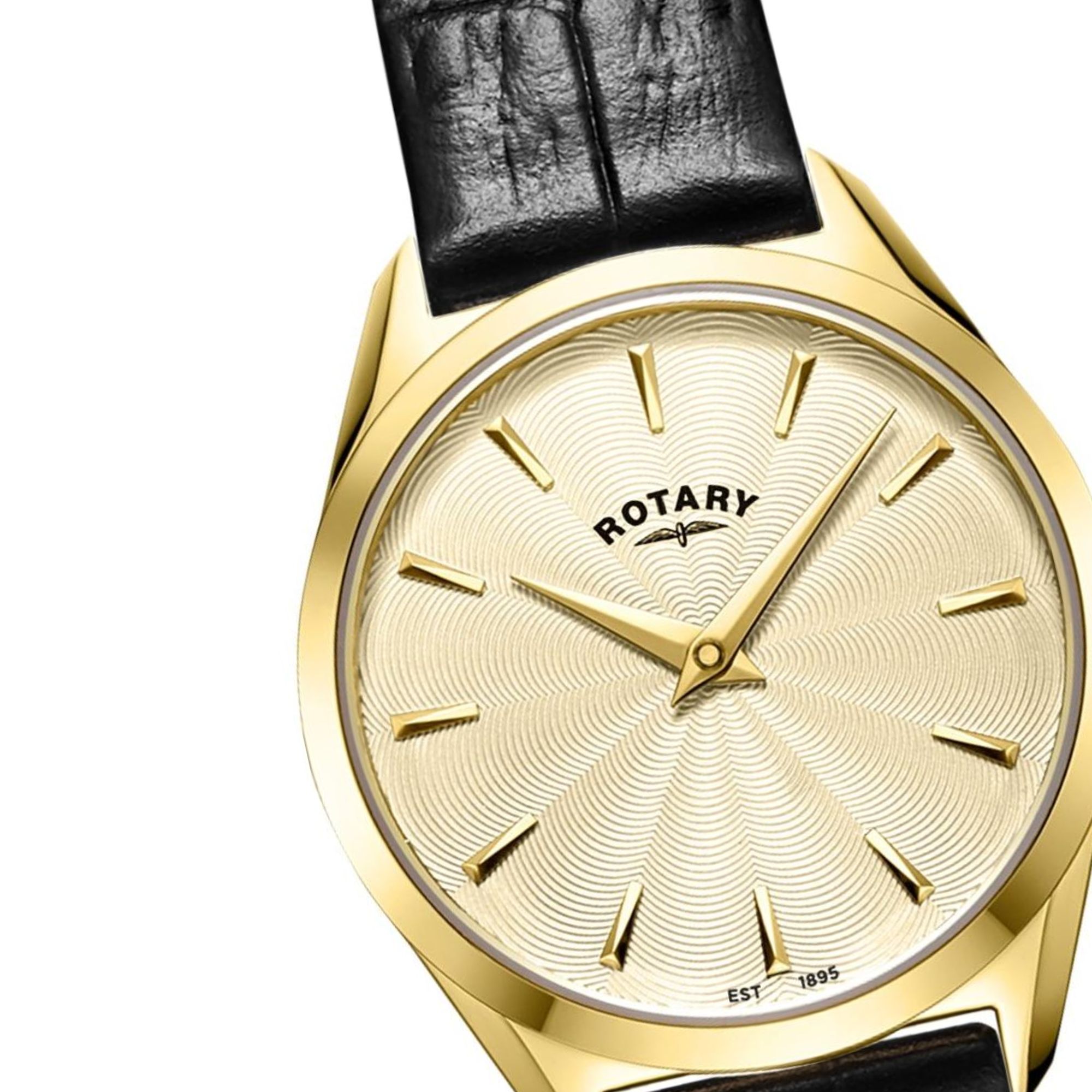 Smukła złota koperta 27 mm zegarka Rotary Ultra Slim LS08013/03