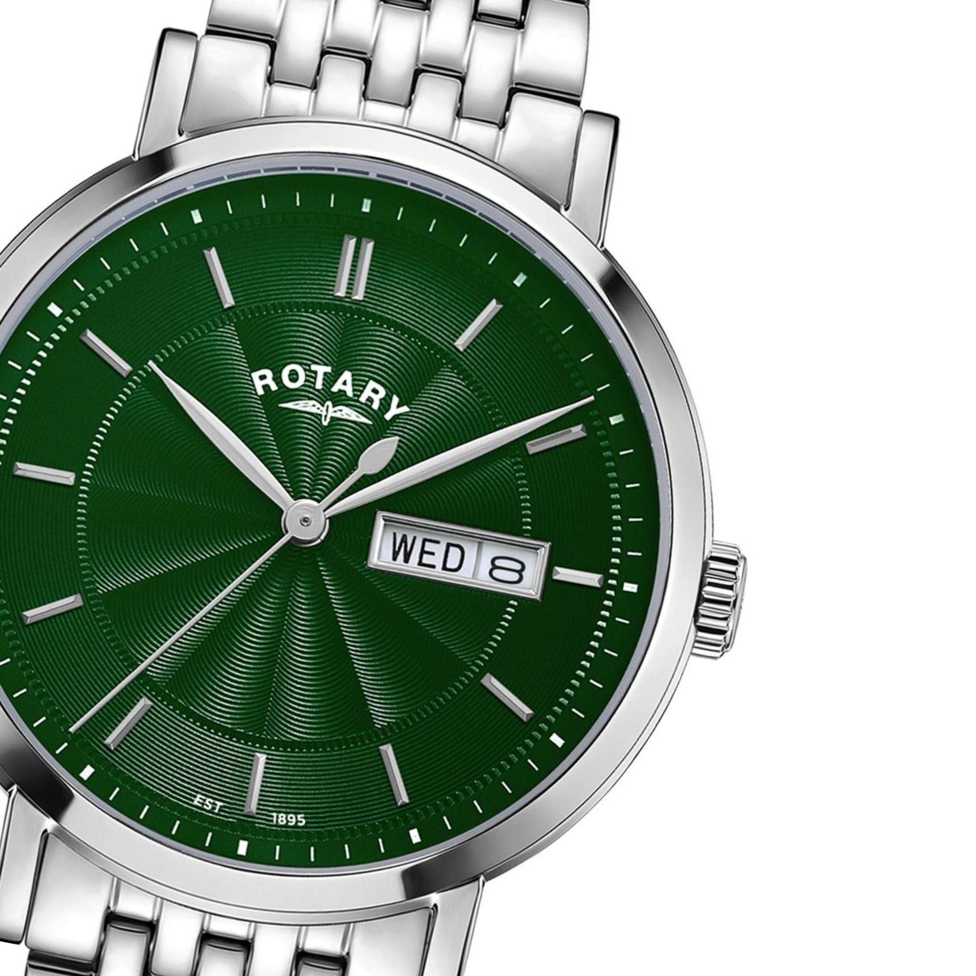 Stalowe indeksy zegarka Rotary Windsor GB05420/24