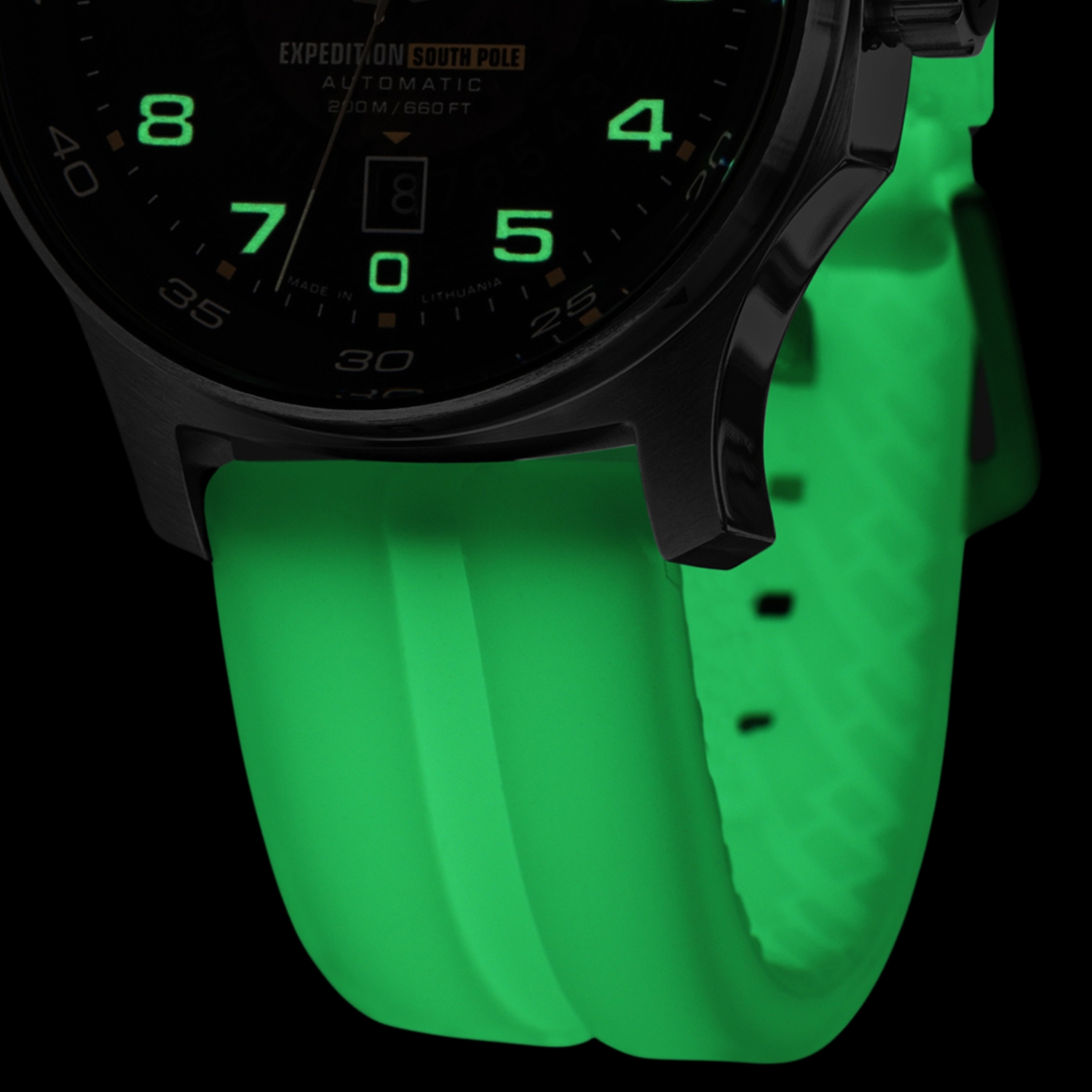 Silikonowy pasek zegarka Vostok Europe Expedition South Pole Automatic YN55-592A758SWL