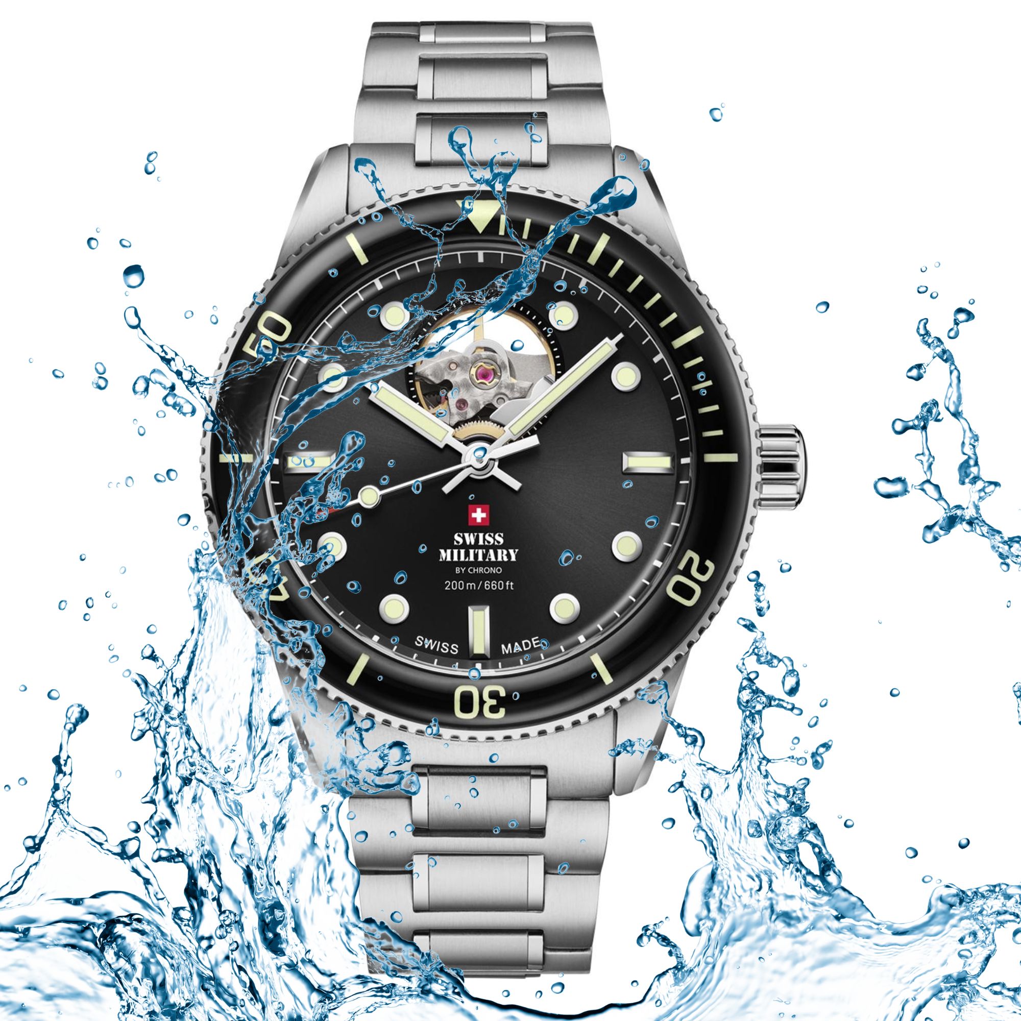 Zegarek z wodoszczelnością na poziomie 200m