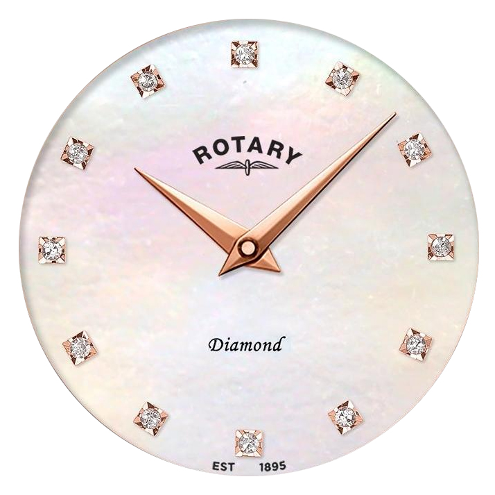Tarcza z masy perłowej zegarka Rotary Ultra Slim Diamond LB08012/41/D
