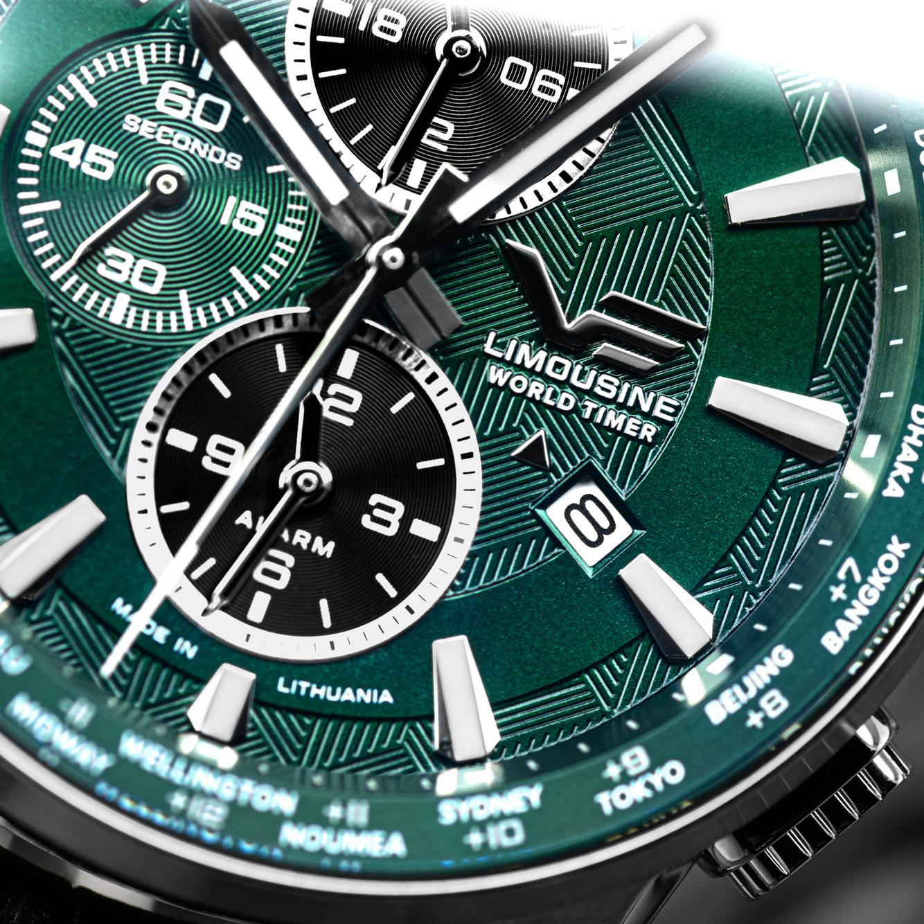 Tarcza zegarka Vostok Europe Limousine 43mm Generation 2 World Time and Alarm
