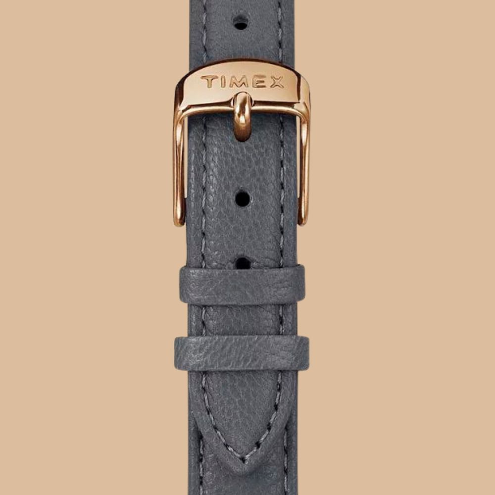 Pasek ze skóry naturalnej w zegarku damski Timex