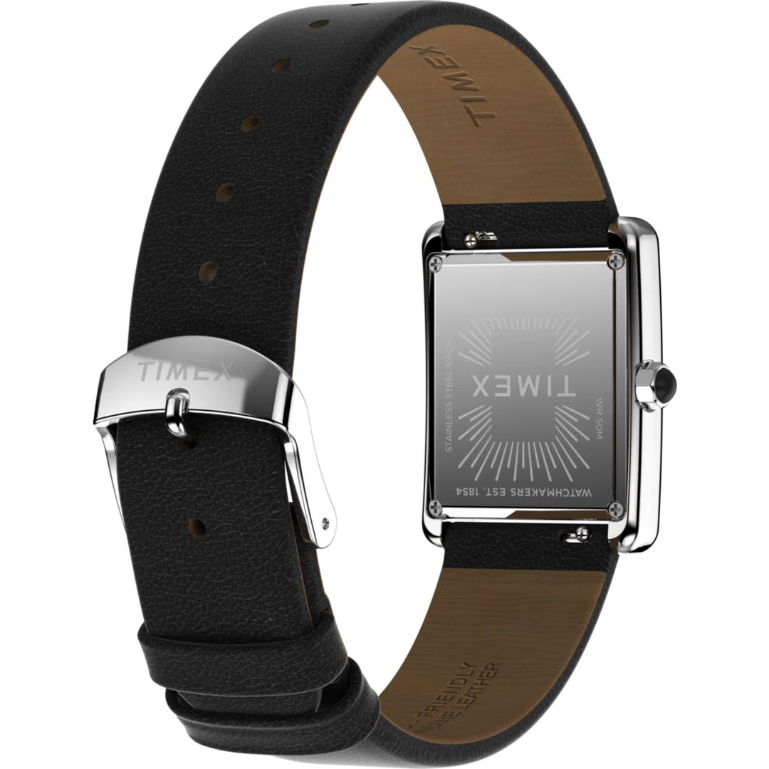 Zegarek Timex na czarnym, wegańskim pasku ze skóry z zapięciem na sprzączkę