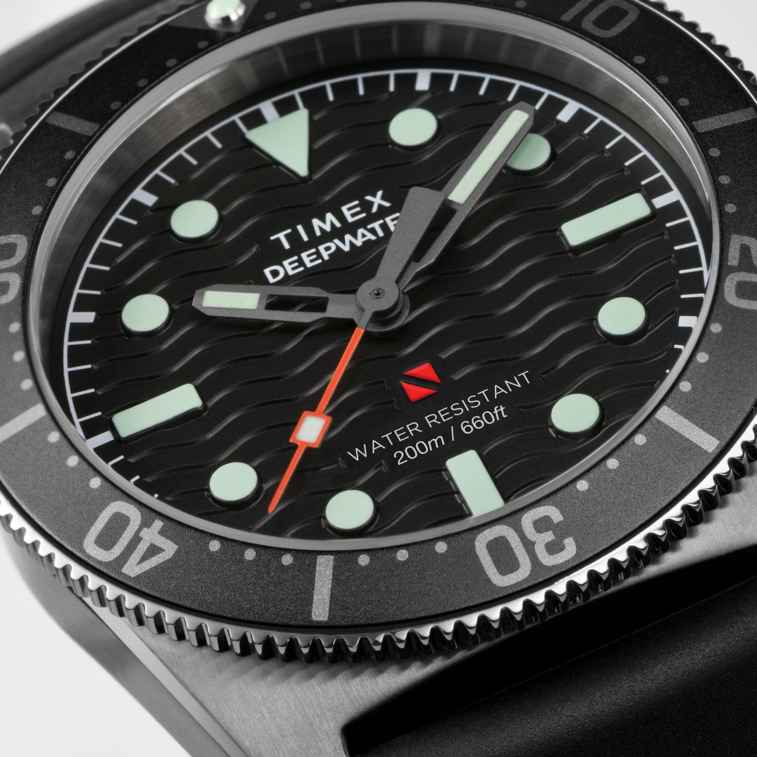 Zegarek Timex Deepwater Reef 200 41mm Black Synthetic Rubber Strap