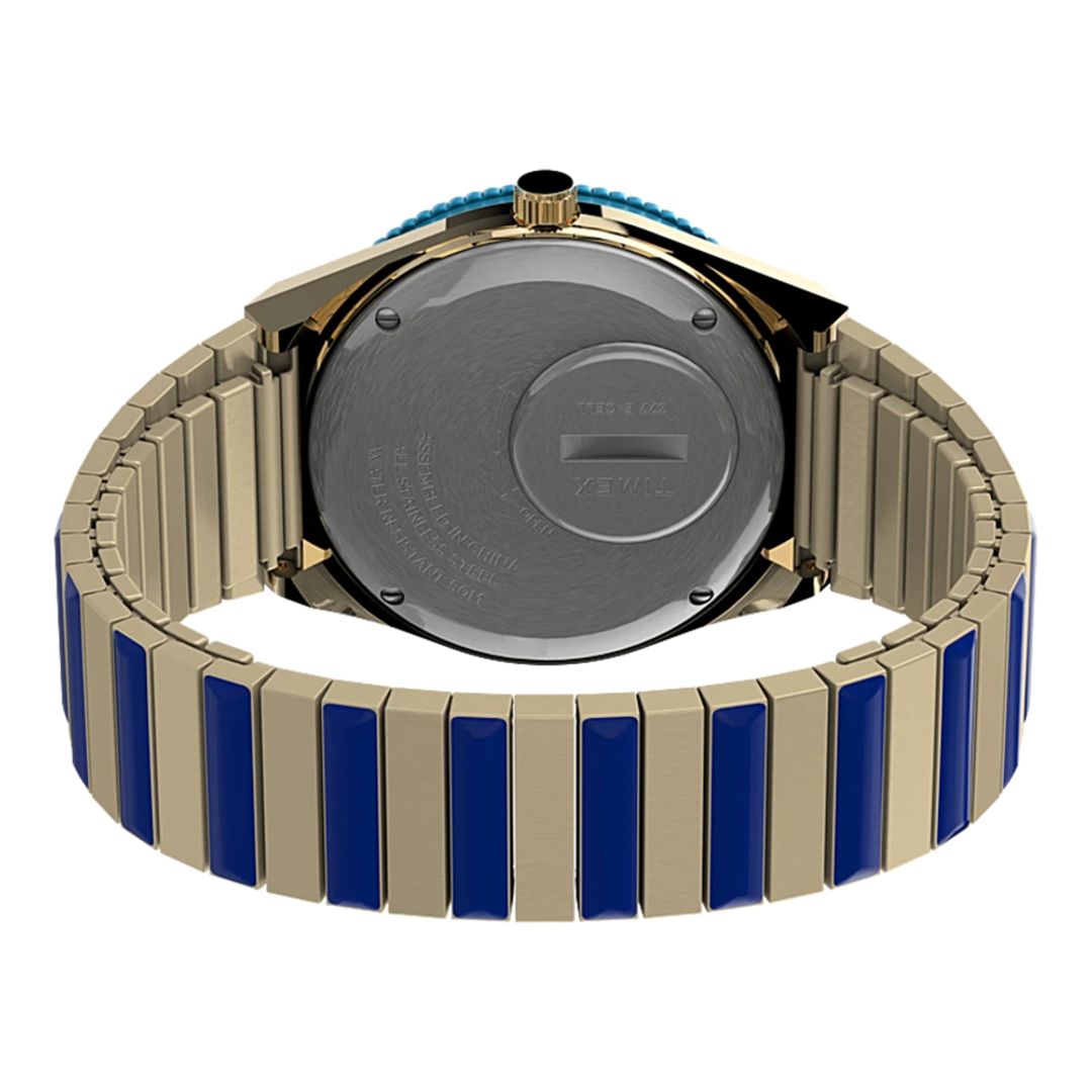 Zegarek Timex ze złoto-granatową bransoletką typu Perfect Fit ze stali