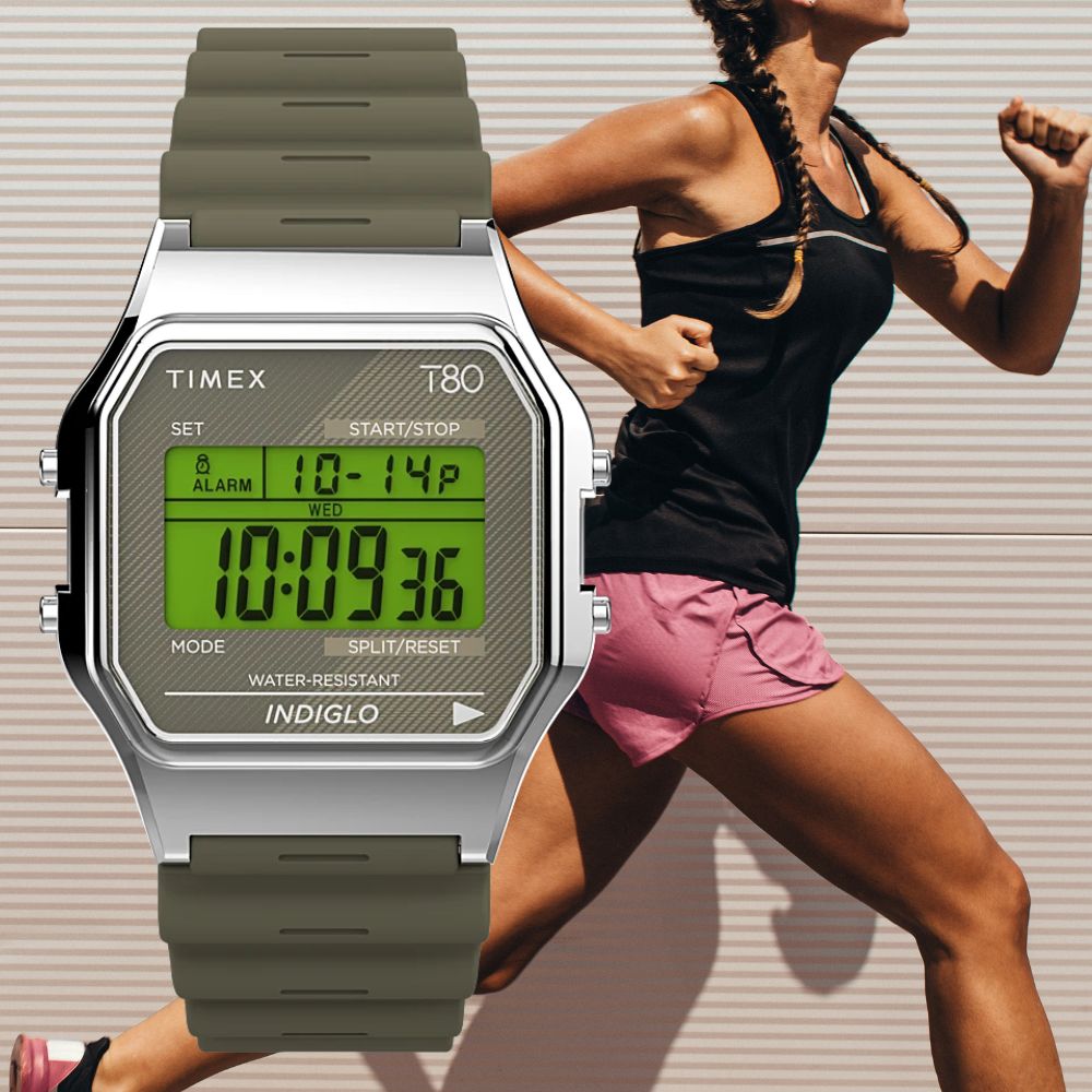 Zegarek Timex T80 w kolorze zielonym