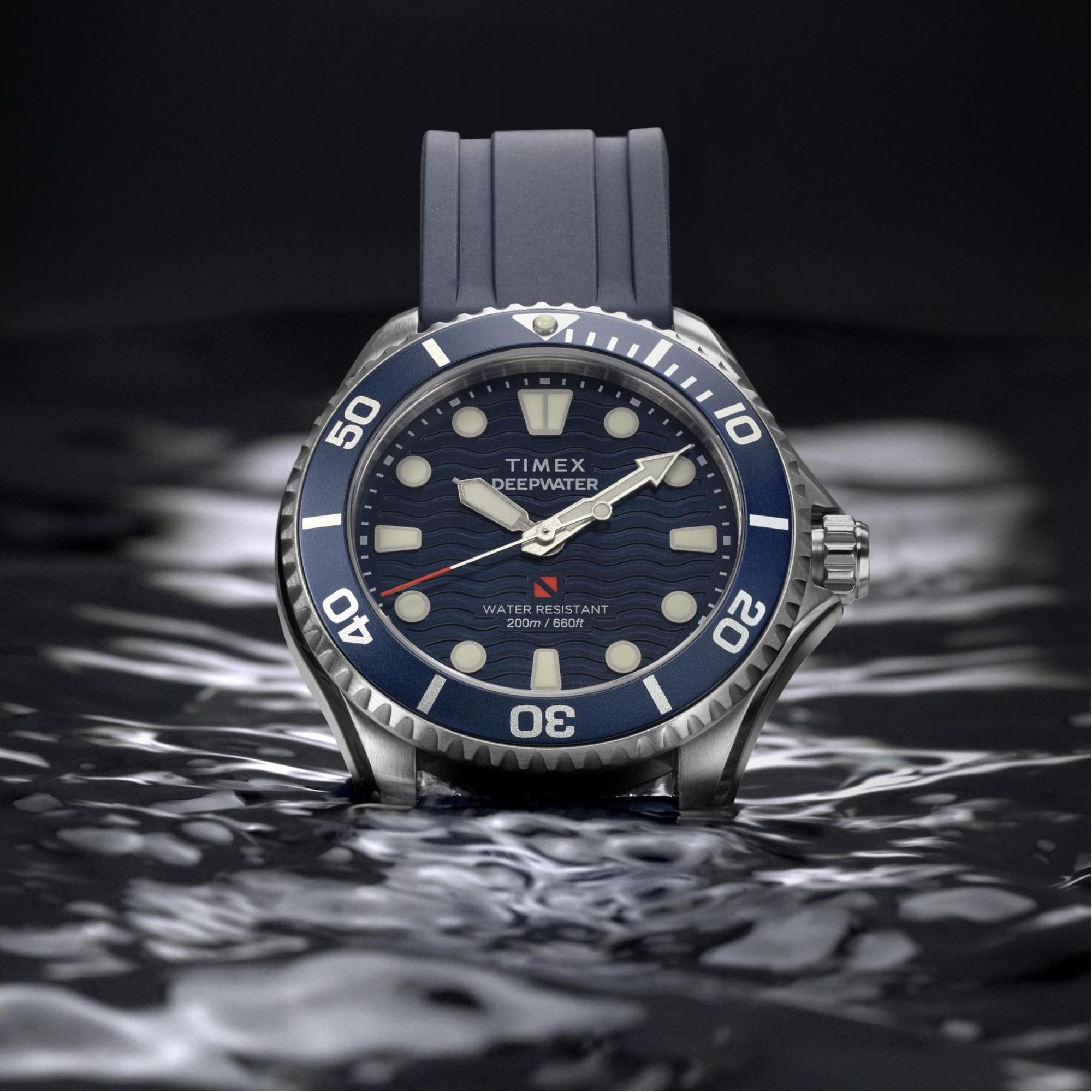 Test wodoszczelnosci zegarka Timex Deepwater Meridian 200 TW2Y40300