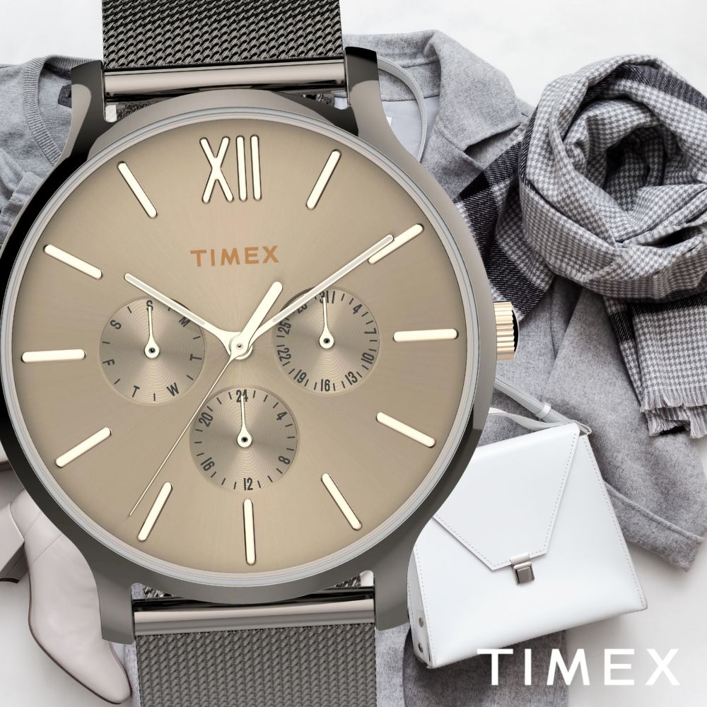 Timex TW2T74700 damski zegarek szary
