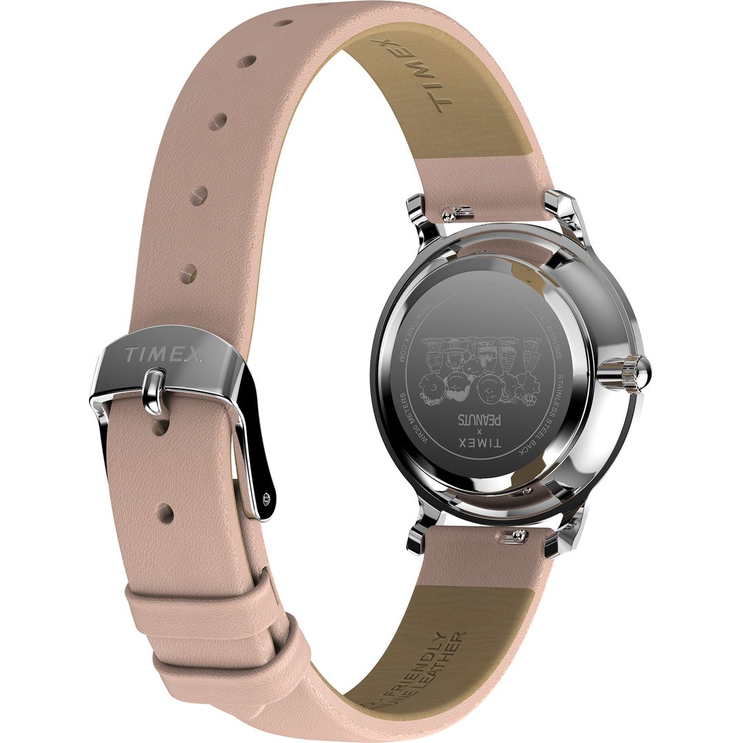Zegarek Timex na różowym pasku z zapięciem na sprzączkę