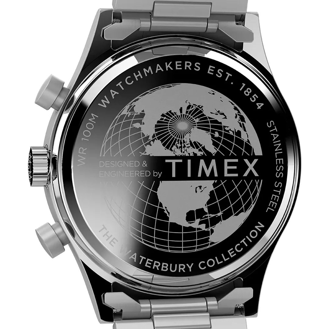 Dekielek zegarka Timex z grawerem Ziemi