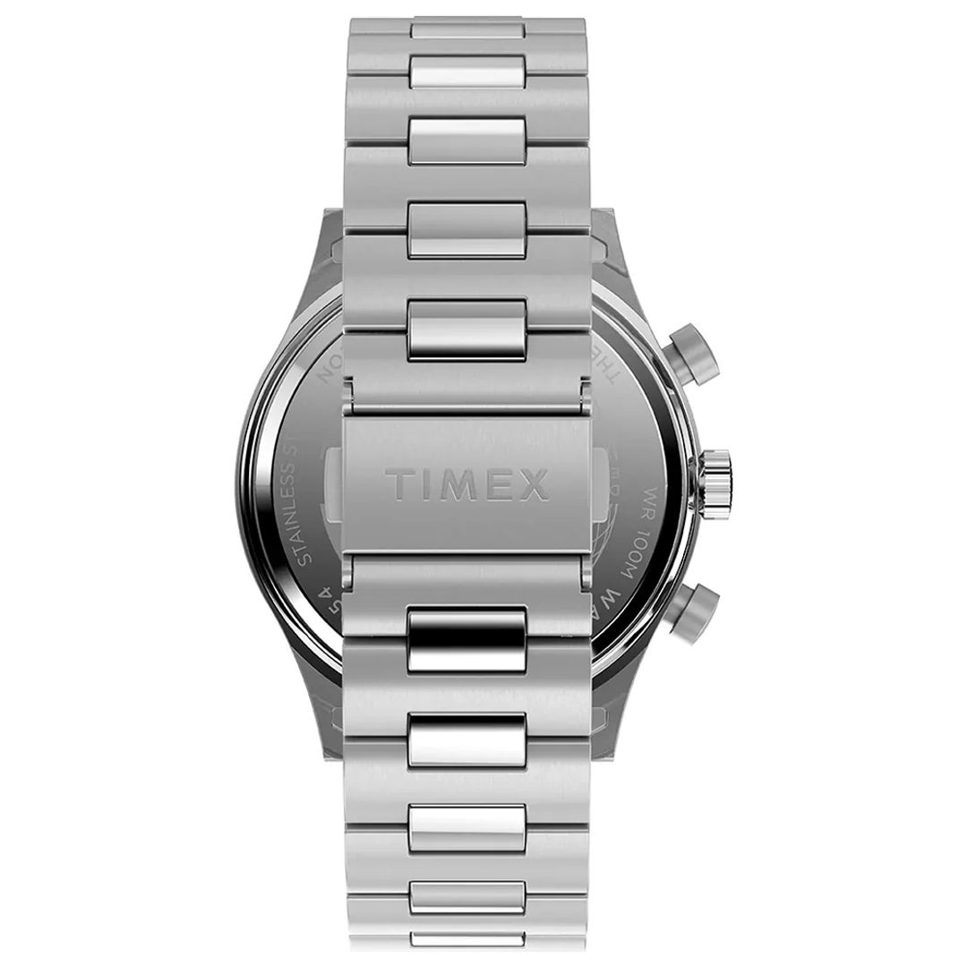 Zegarek Timex z bransoletą z zapięciem na zatrzask ze stali nierdzewnej