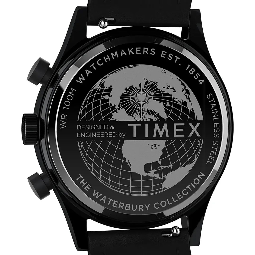 Dekielek zegarka Timex z grawerem Ziemi