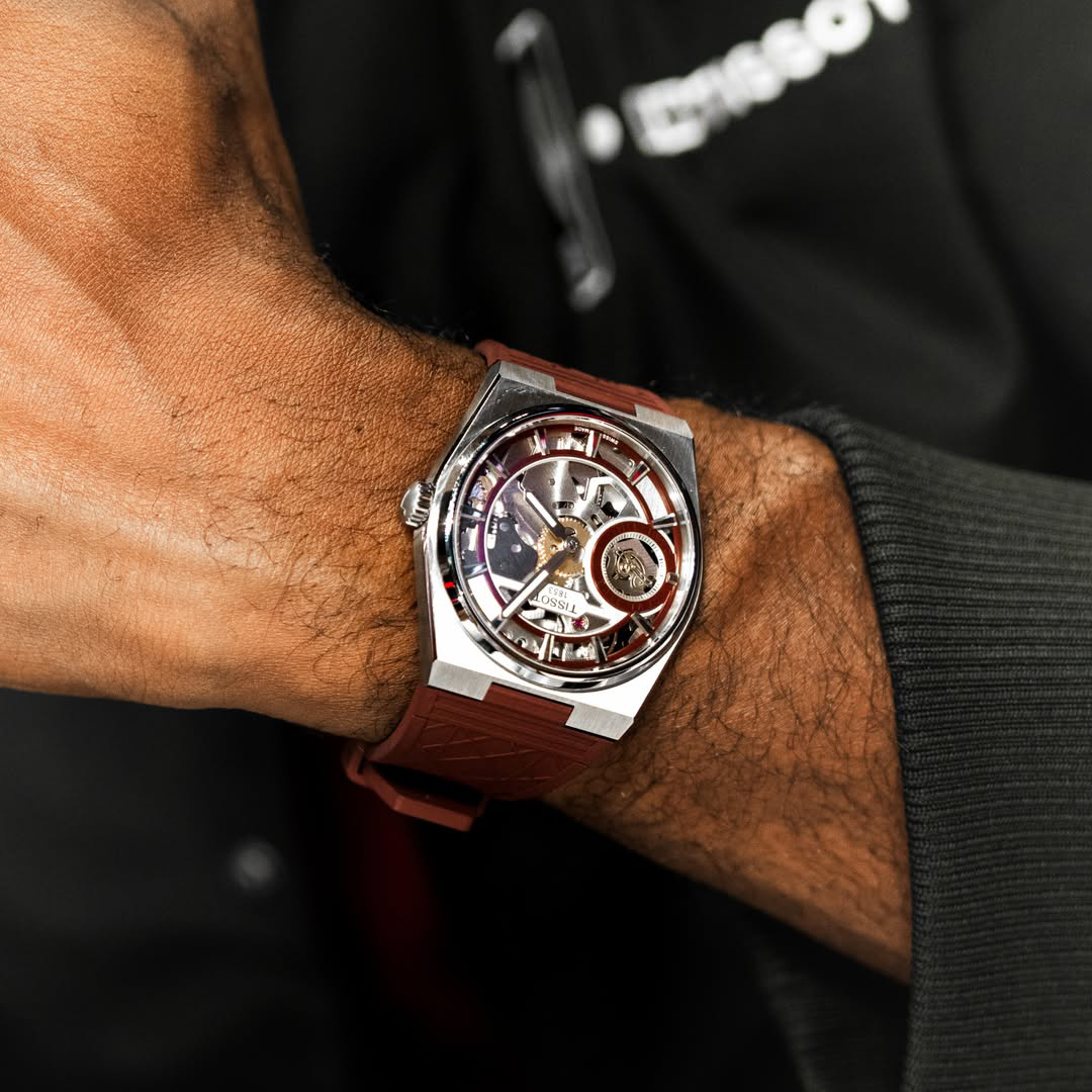 Tissot PRX Skeleton Damian Lillard na męskim nadgarstku