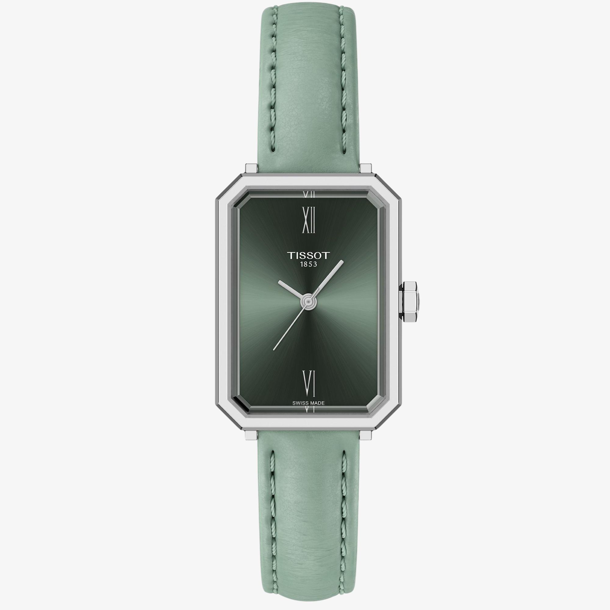 Tissot SRV z zieloną tarczą a stylu Art Deco