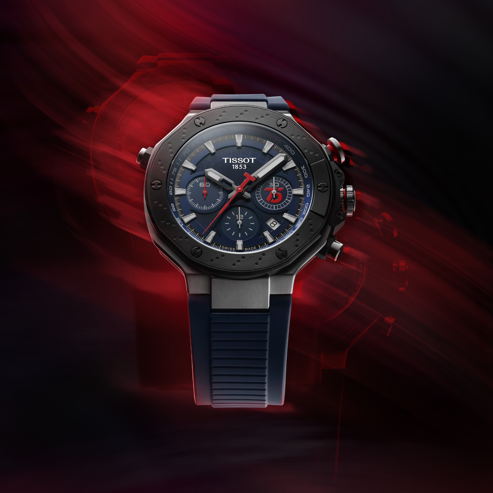 Tarcza zegarka Tissot T-Race T141.427.27.041.00 MotoGP™ Automatic Chronograph 2024 Limited Edition