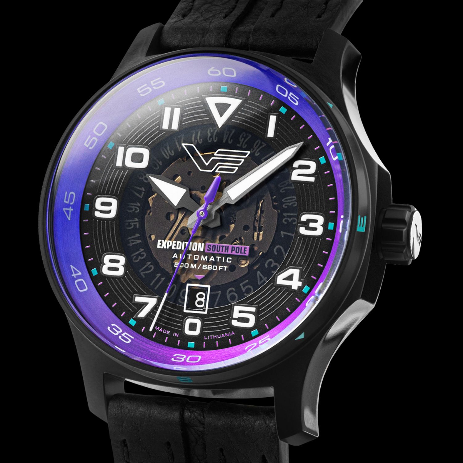 Vostok Europe Expedition South Pole Automatic YN55-592C760 z kopertą pokrytą powłoką PVD