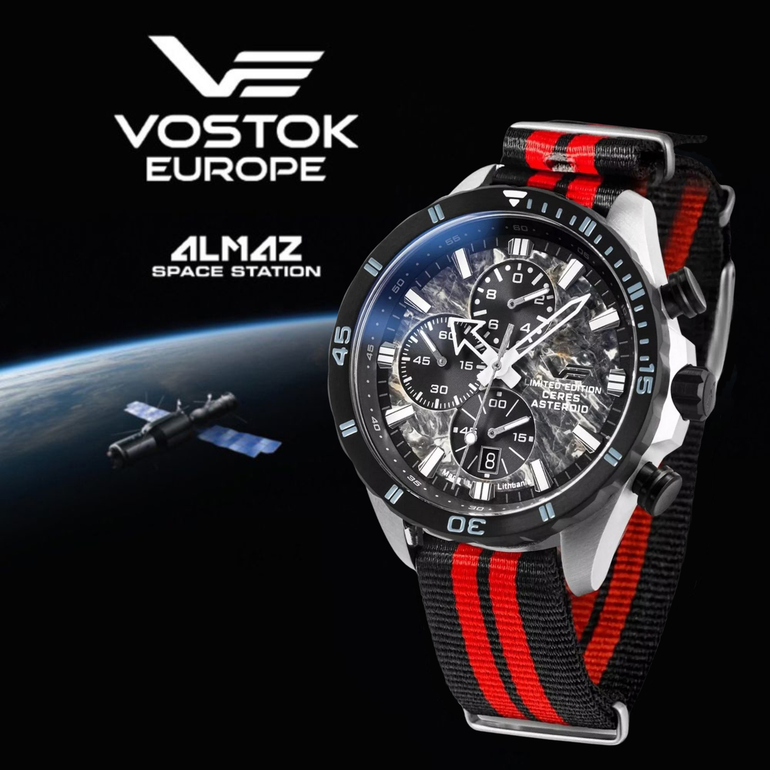 Almaz stacja kosmiczna inspiracją do powstania zegarków Vostok Europe Almaz 6S10-320E693N