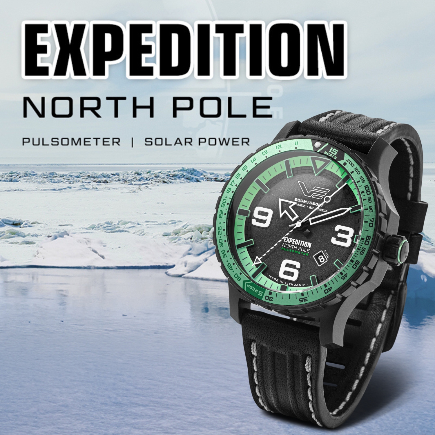 Zegarek Vostok Europe Expedition North Pole 1 Polar Night Automatic YN55-597C731 