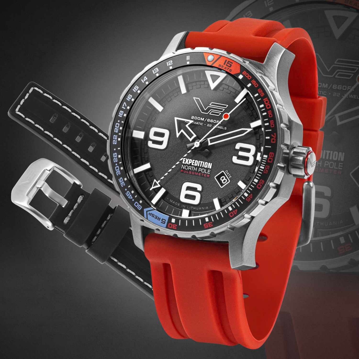 Dwa paski w zestawie z Vostok Europe  YN55-597A729S 