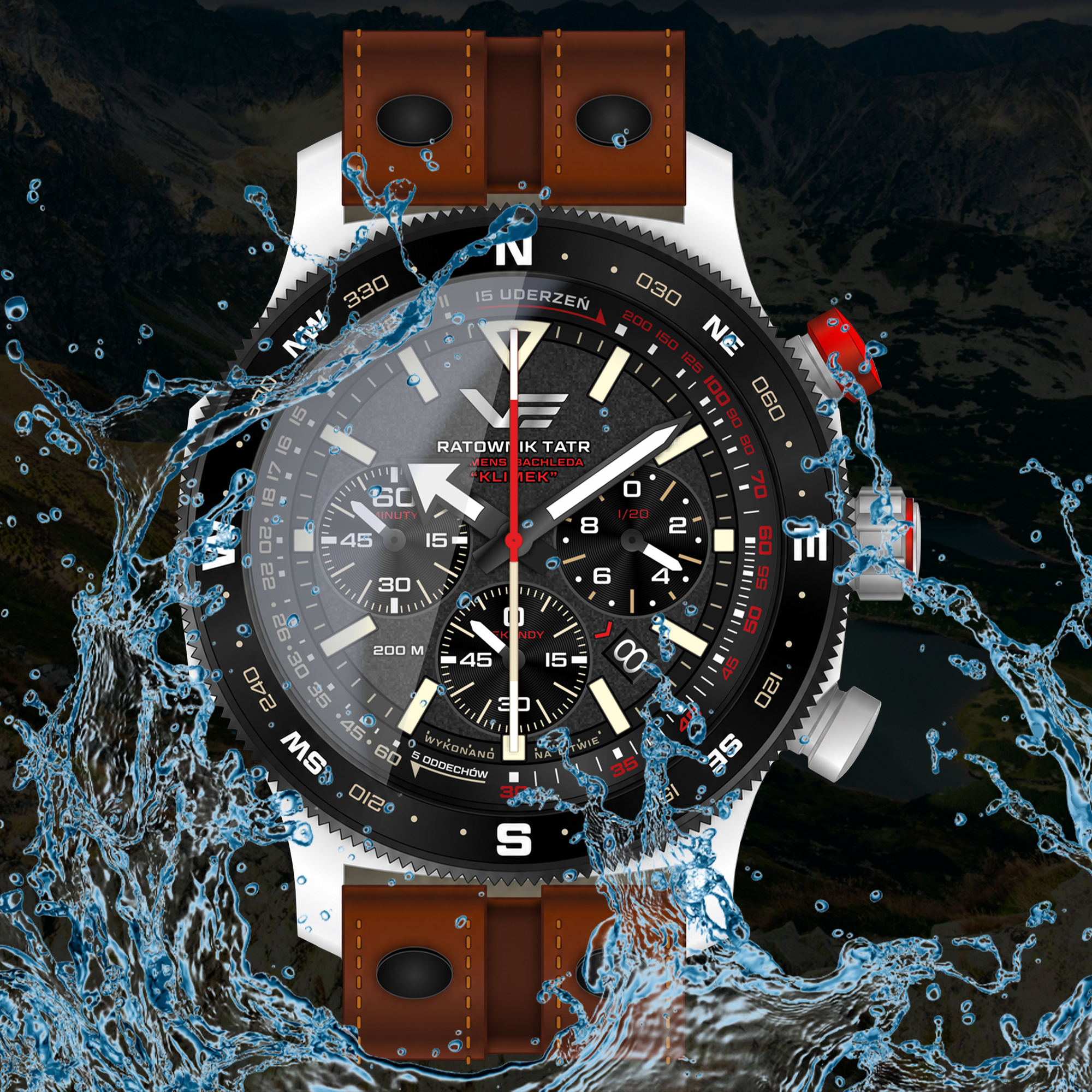 Vostok Europe Expedition Ratownik Tatr Klemens Klimek Bachleda wodoszczelny do 200 metrów