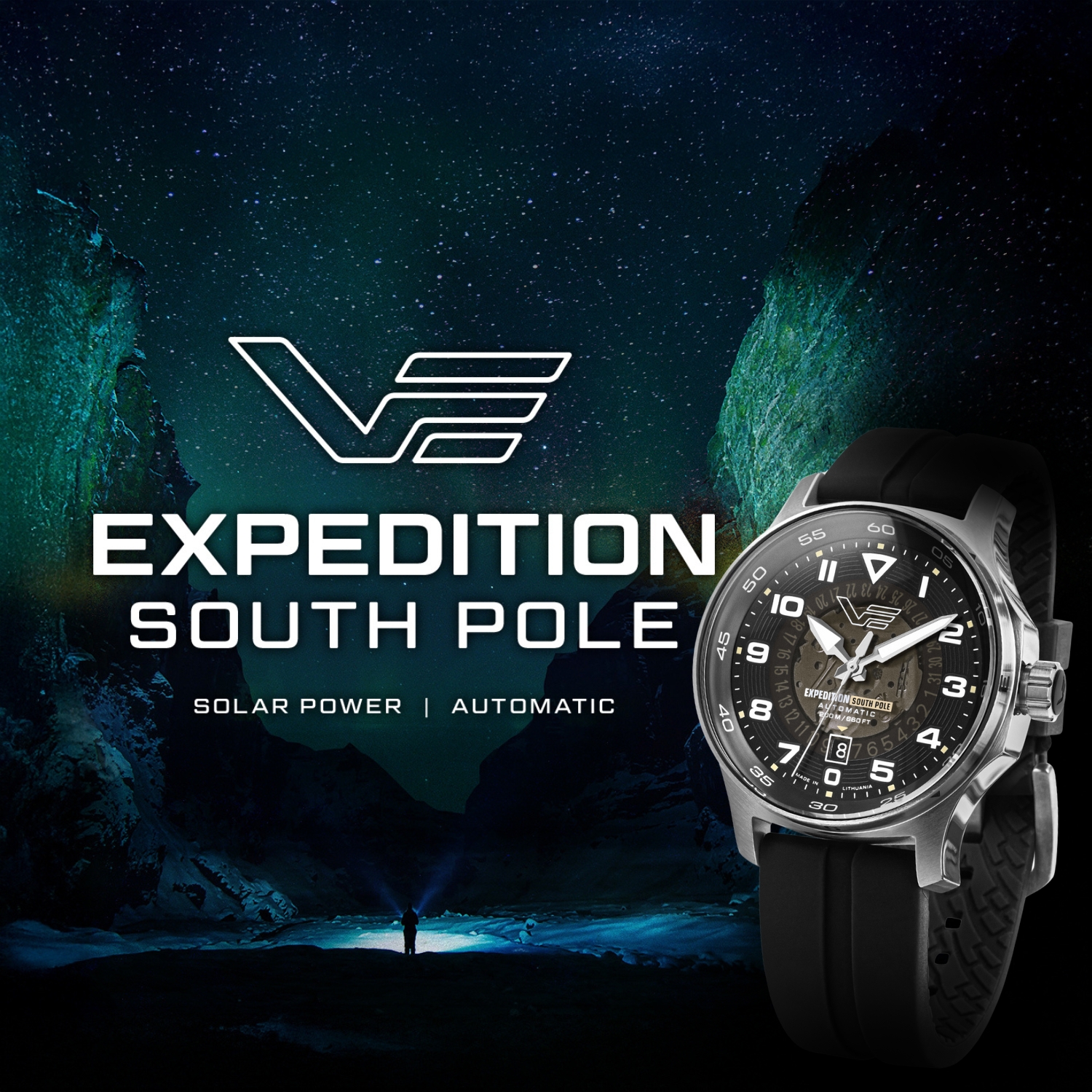Vostok Europe South Pole Solar Power Automatic YN55-592A758SB 