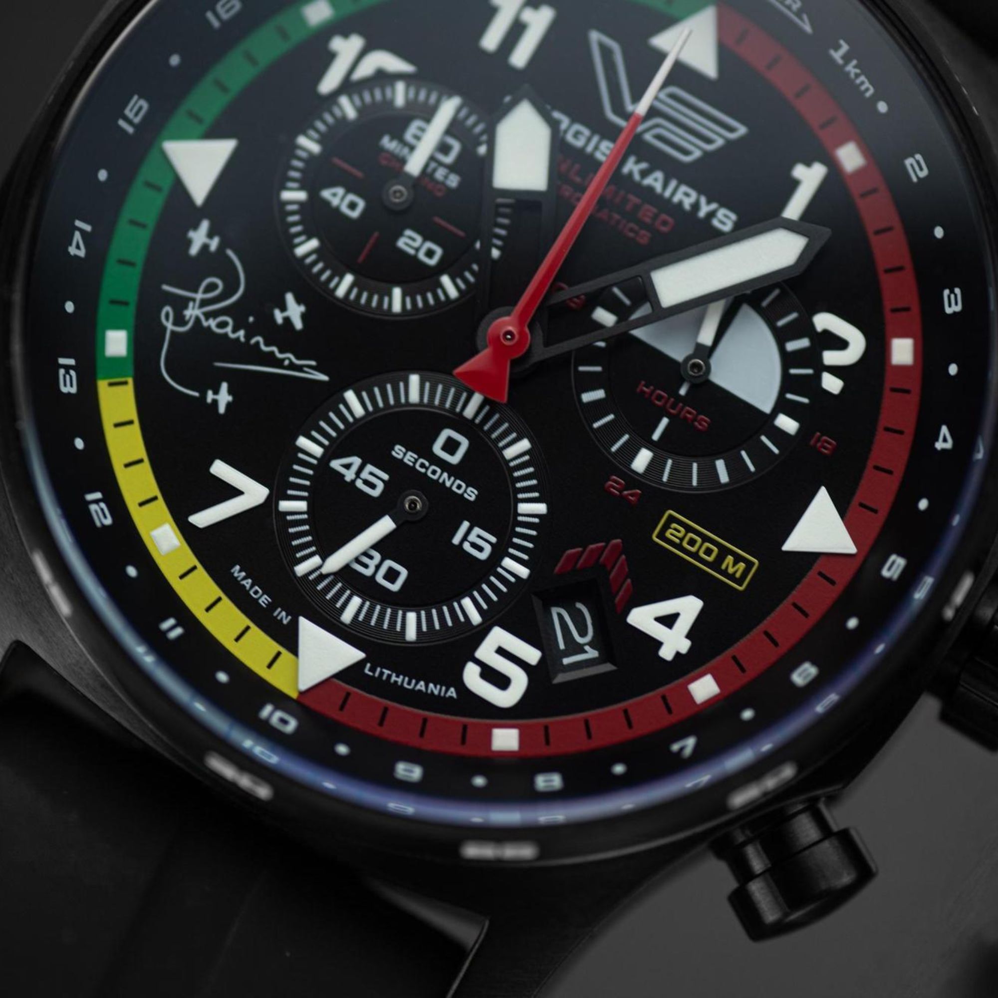 Zegarek Vostok Europe Expedition Chronograph Quartz 43mm Jurgis Kairys 202 z czytelną tarczą