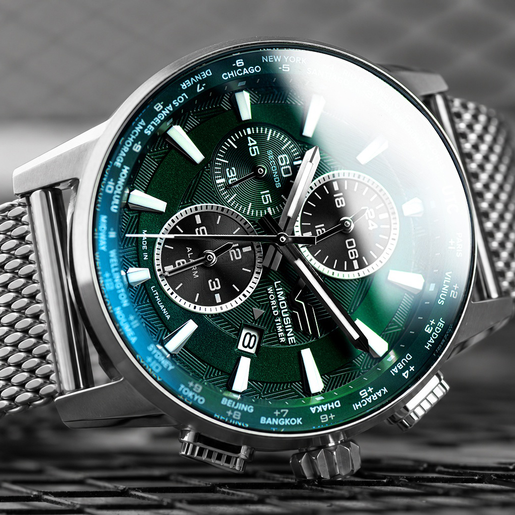 Limitowany zegarek Vostok Europe Limousine 43mm Generation 2 World Time and Alarm