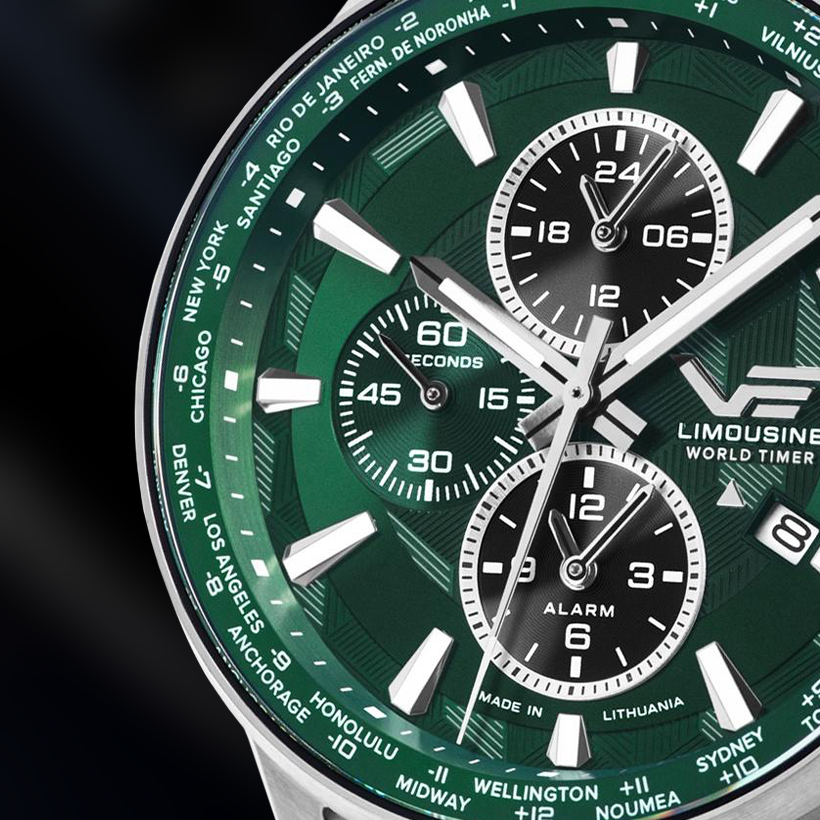 Vostok Europe Limousine 43mm Generation 2 z czasem światowym