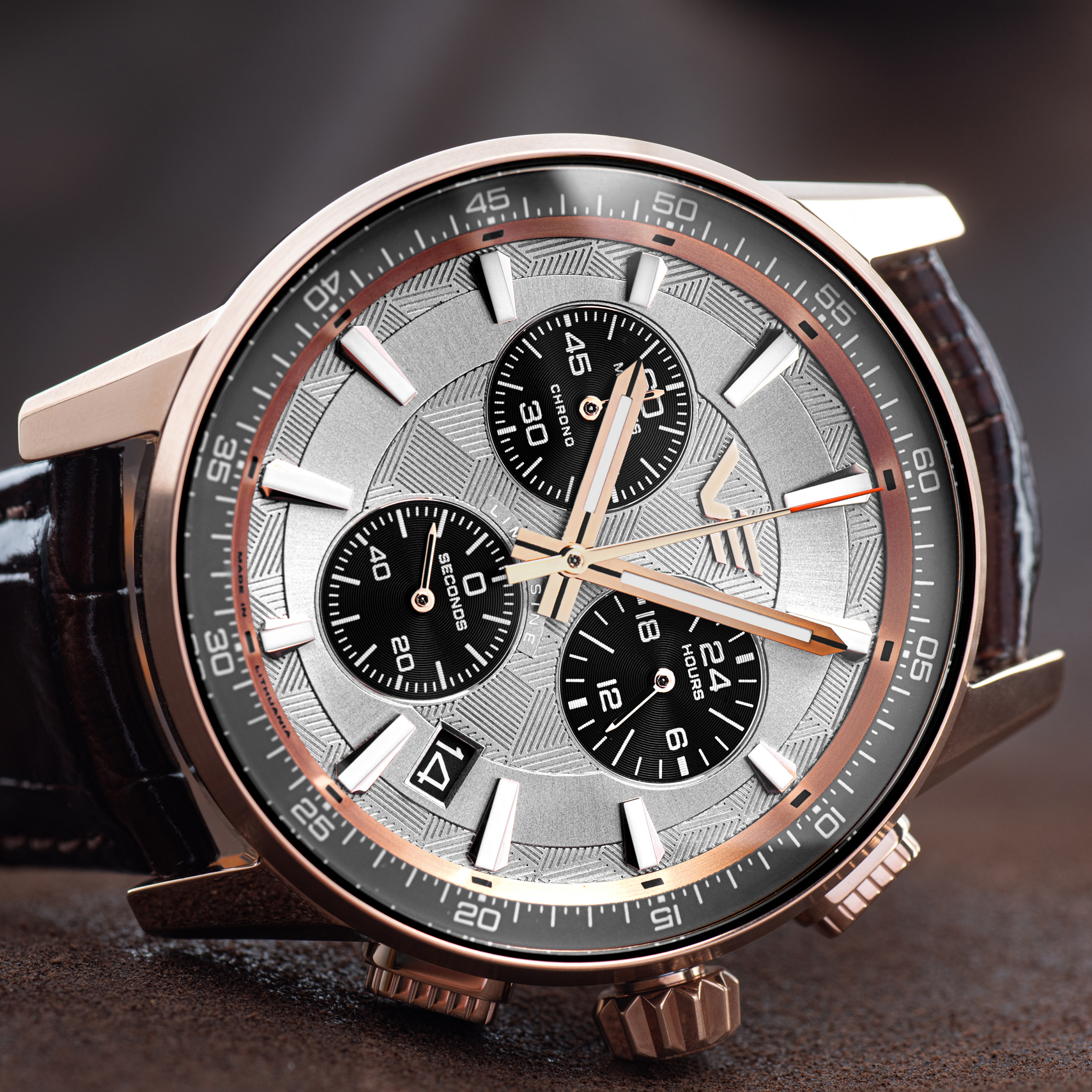 Vostok Europe Limousine Chrono VK68-561B785 ze stoperem