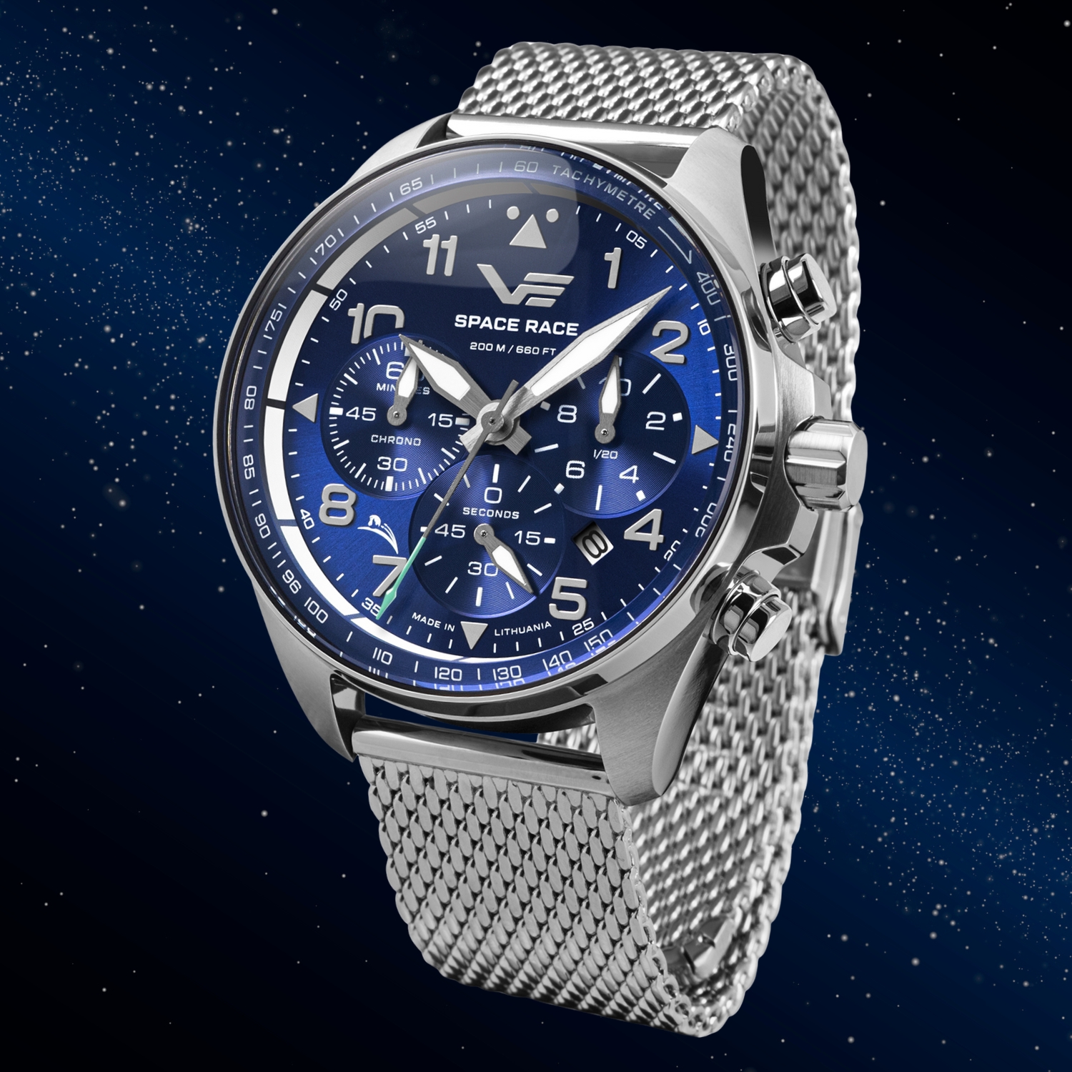 Zegarek Vostok Europe Space Race Blue Chrono 6S20-325A742B