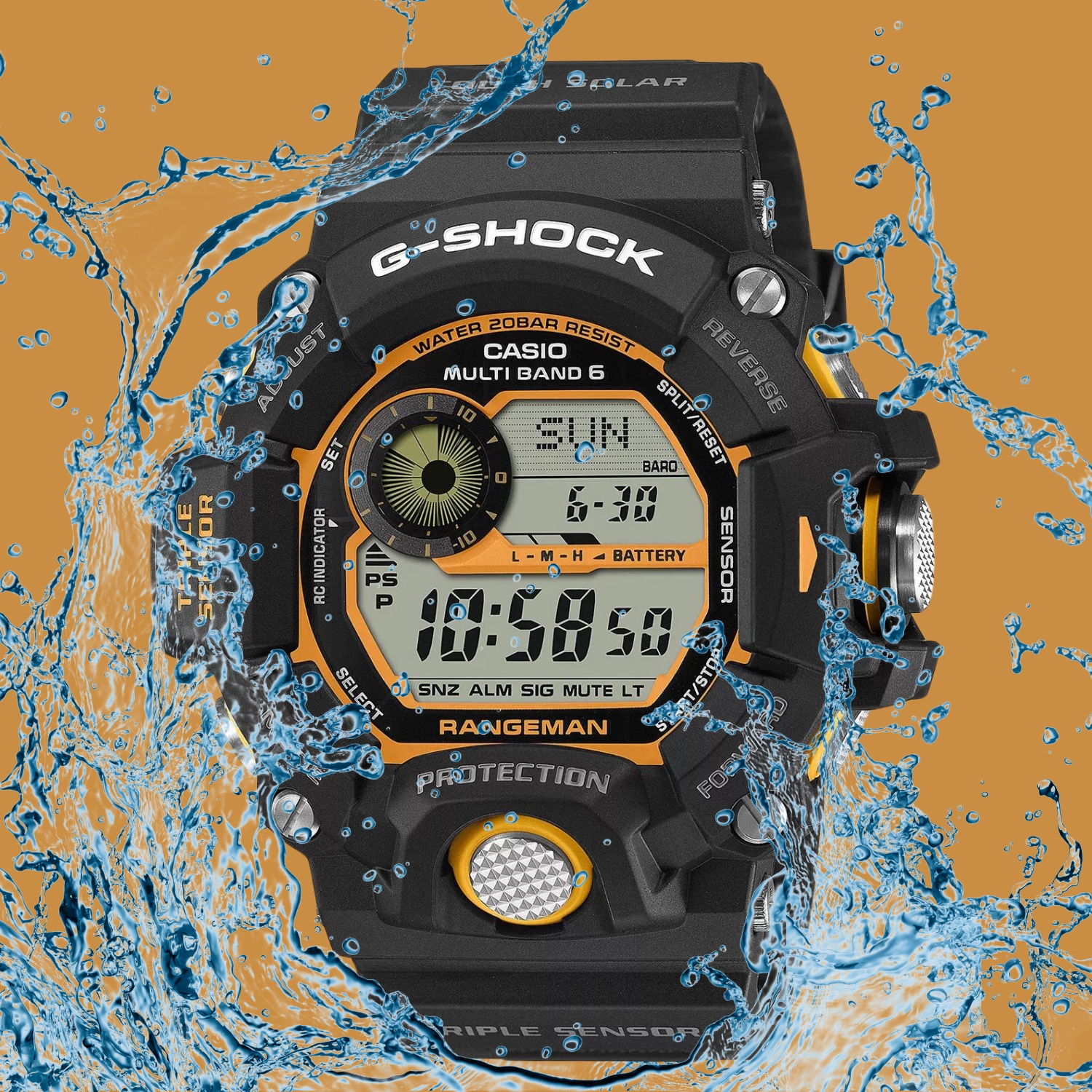 Zegarek G-SHOCK Casio RANGEMAN GW-9400Y-1ER wodoszczelny do 200 metrów