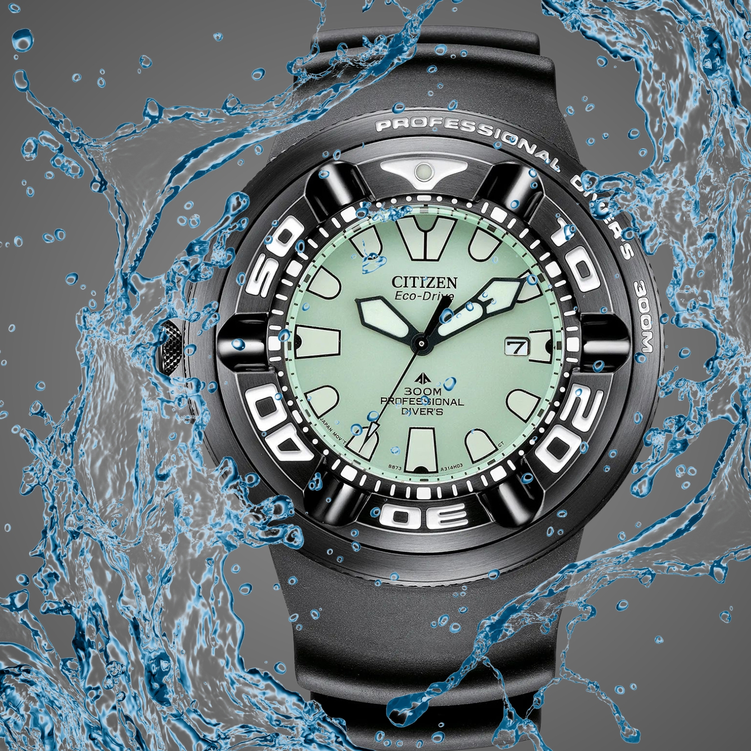 Zegarek Citizen PROMASTER ECO-DRIVE 300M BJ8055-04X profesjonalny ekwipunek nurka