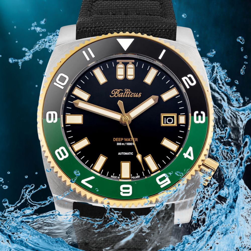 Wodoszczelność zegarka Balticus Deep Water BAL-DWRCBG-P