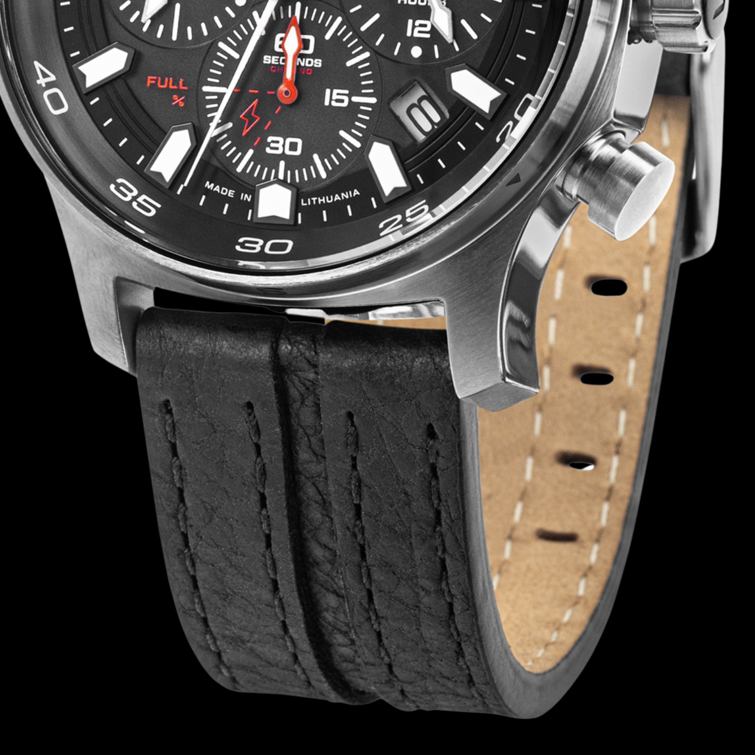 Skórzany pasek do zegarka Vostok Europe Expedition South Pole Solar Chrono 43mm VR42-592A761 