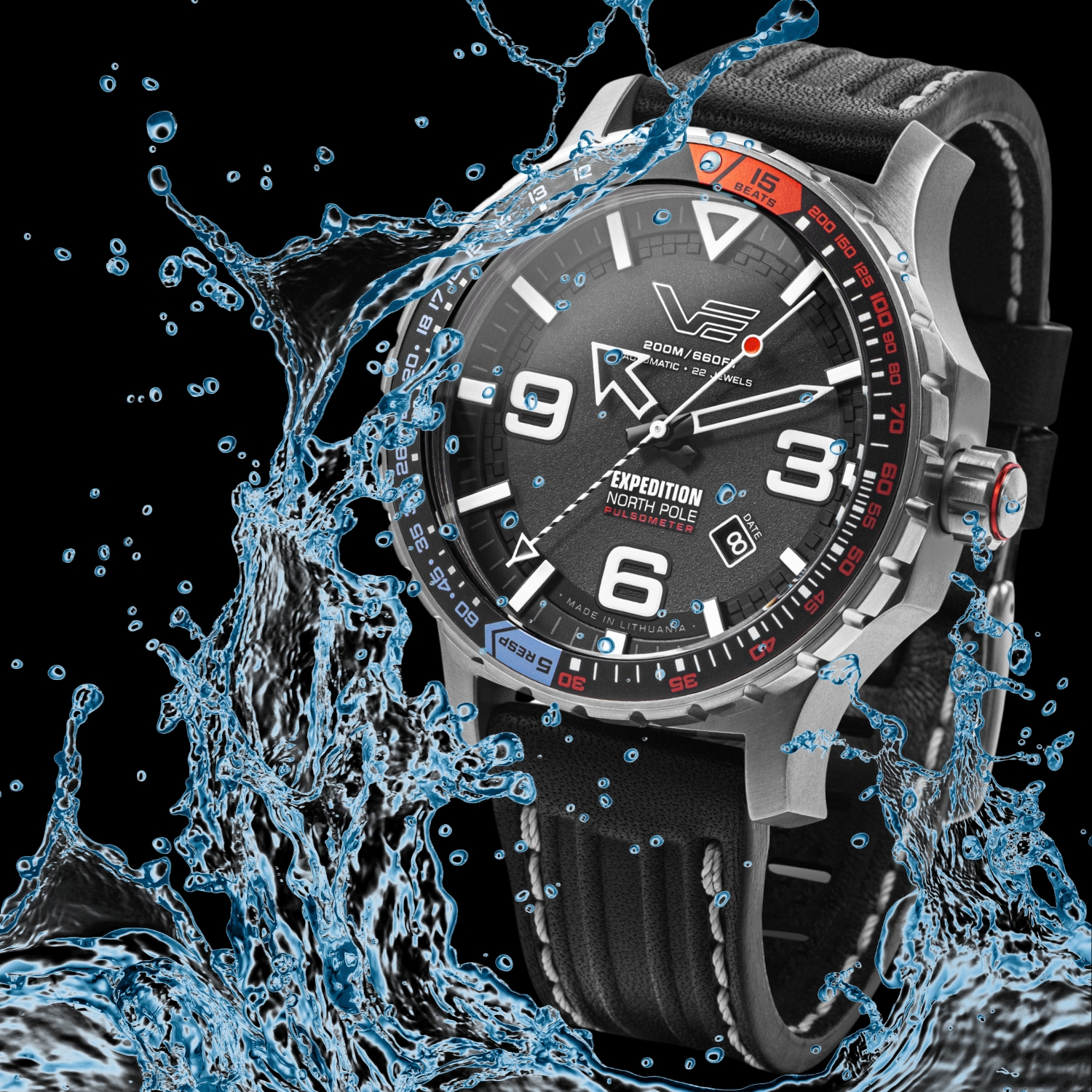 Wodoszczelność zegarka Vostok Europe Expedition North Pole 1 Polar Legend  YN55-597A729 