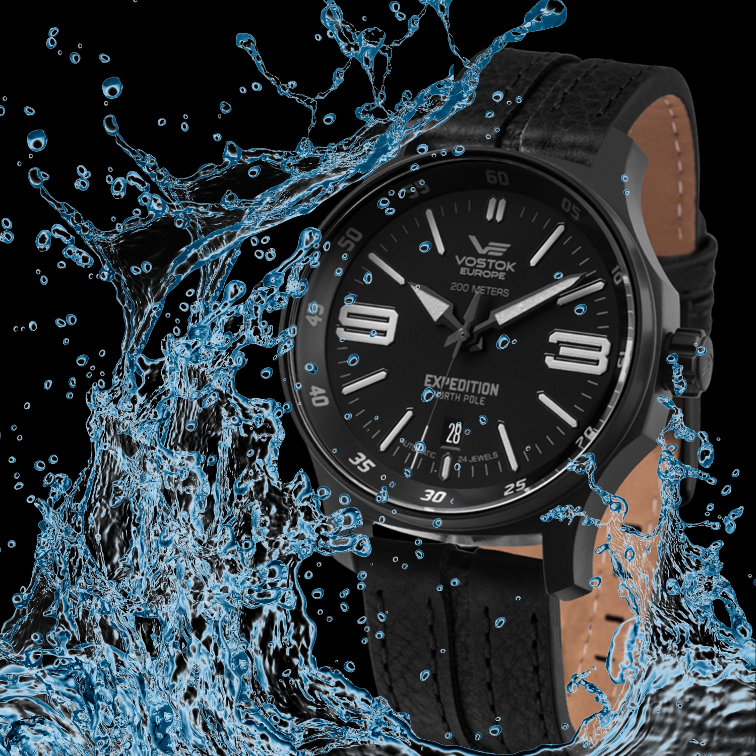 Wodoszczelność zegarka Vostok Europe Expedition North Pole 1 Automatic 43mm YN55-592C556 
