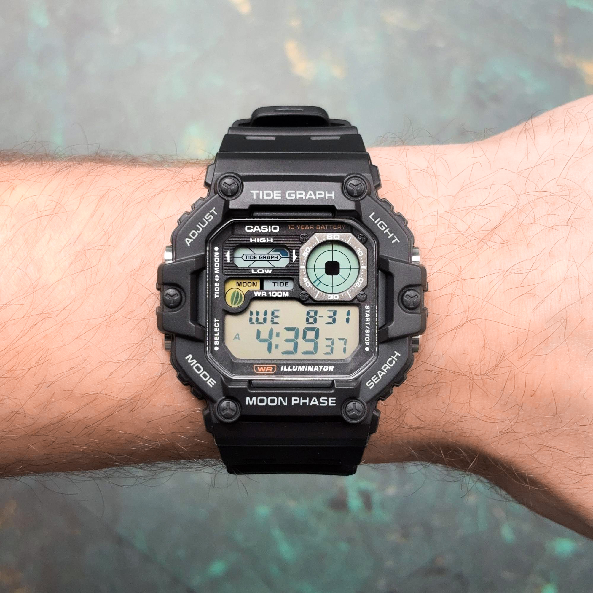 Zegarek Casio Digital Moonphase WS-1700H-1AVEF