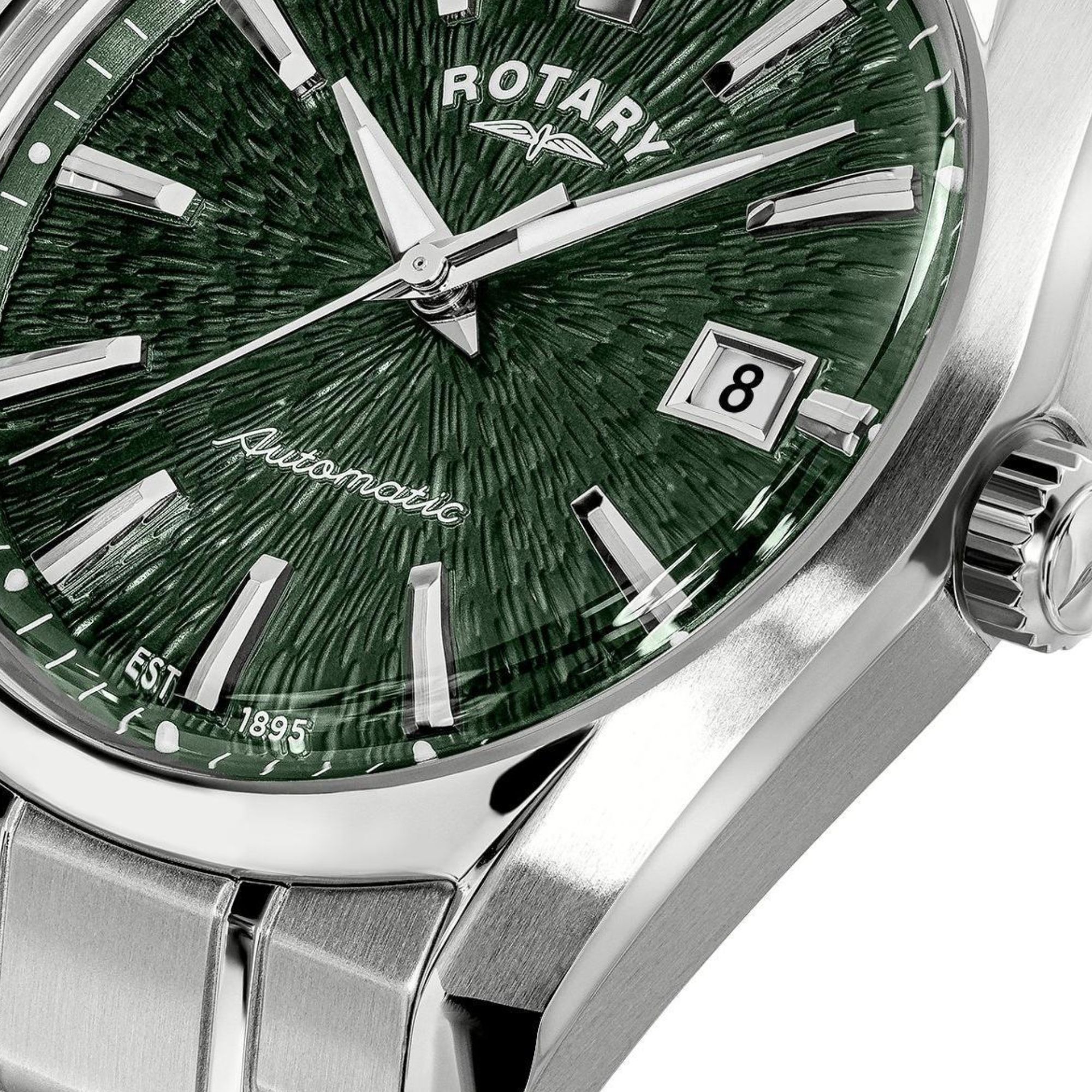 Wypukłe szkło bubble zegarka Rotary Lumen RGB10011/24