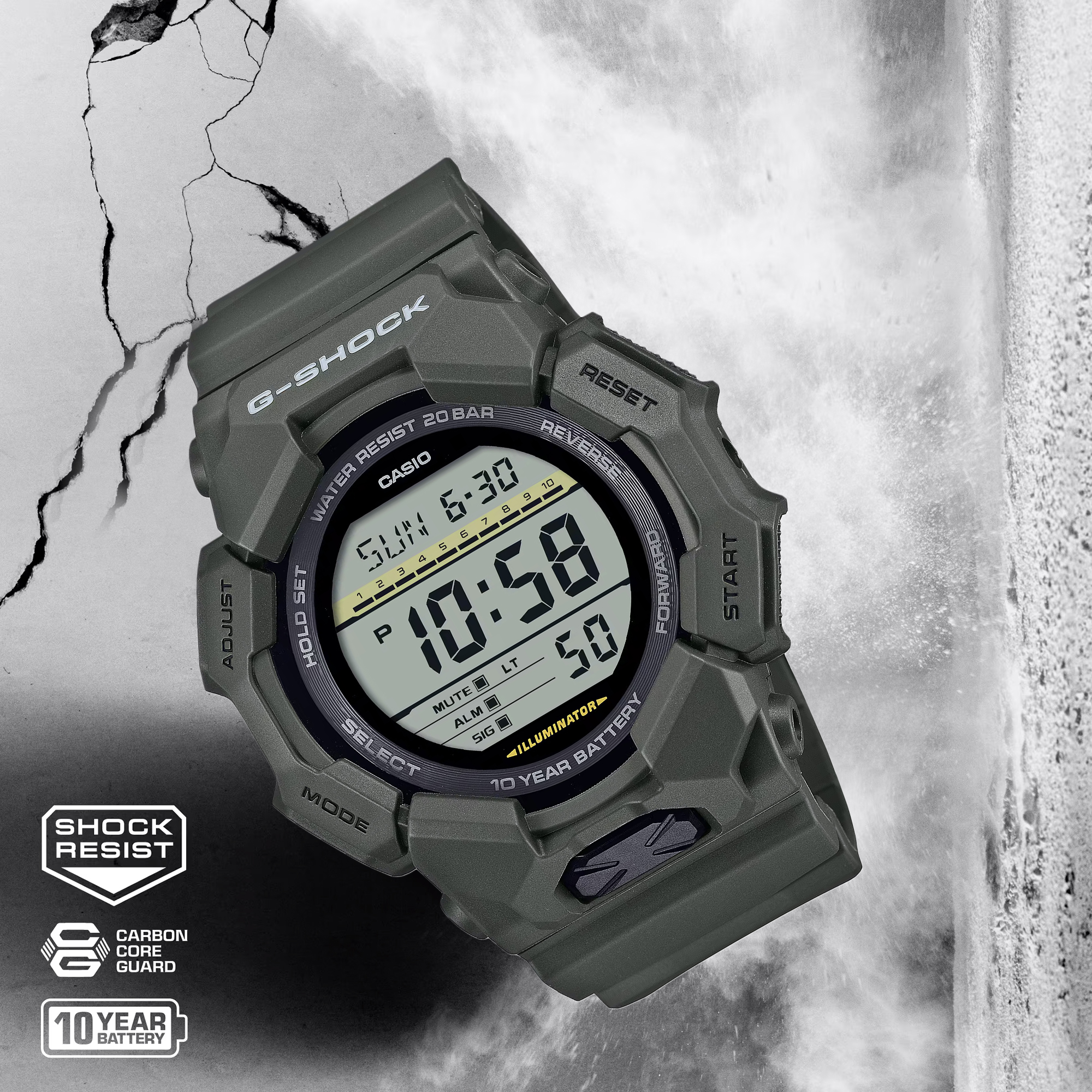 Zegarek G-SHOCK Casio GD-010-3ER odporny zegarek