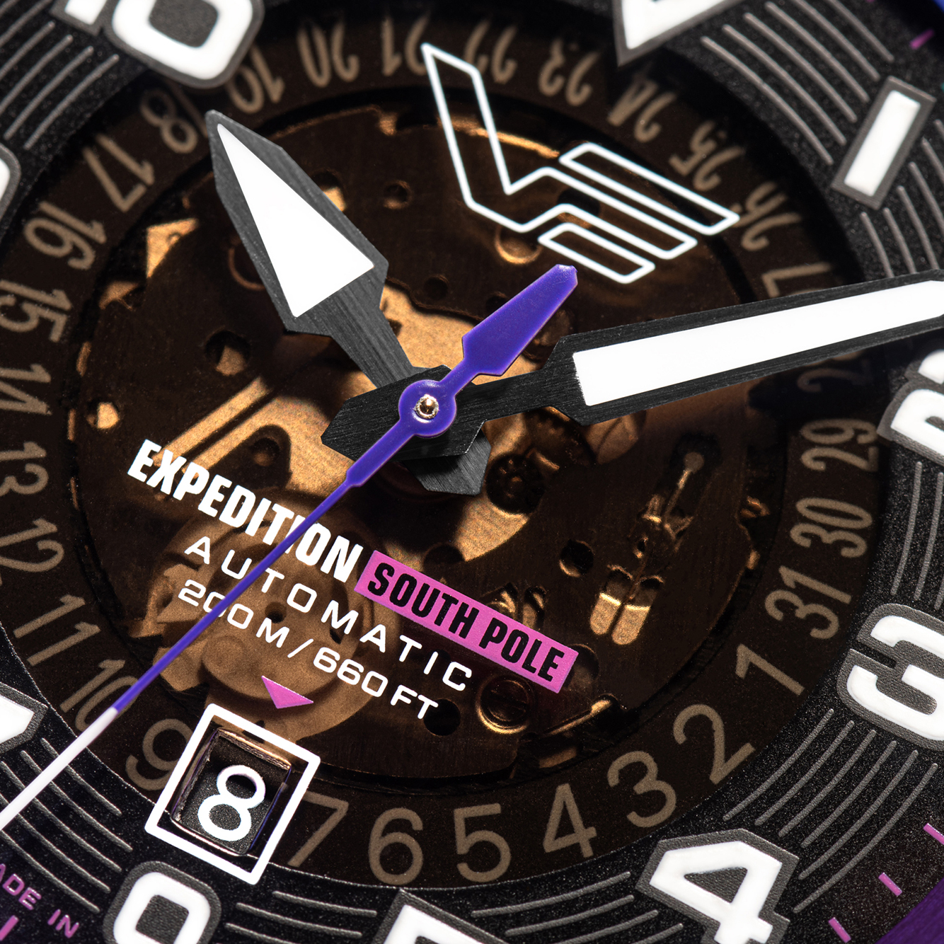 Tarcza zegarka Vostok Europe Expedition South Pole Automatic YN55-592C760 