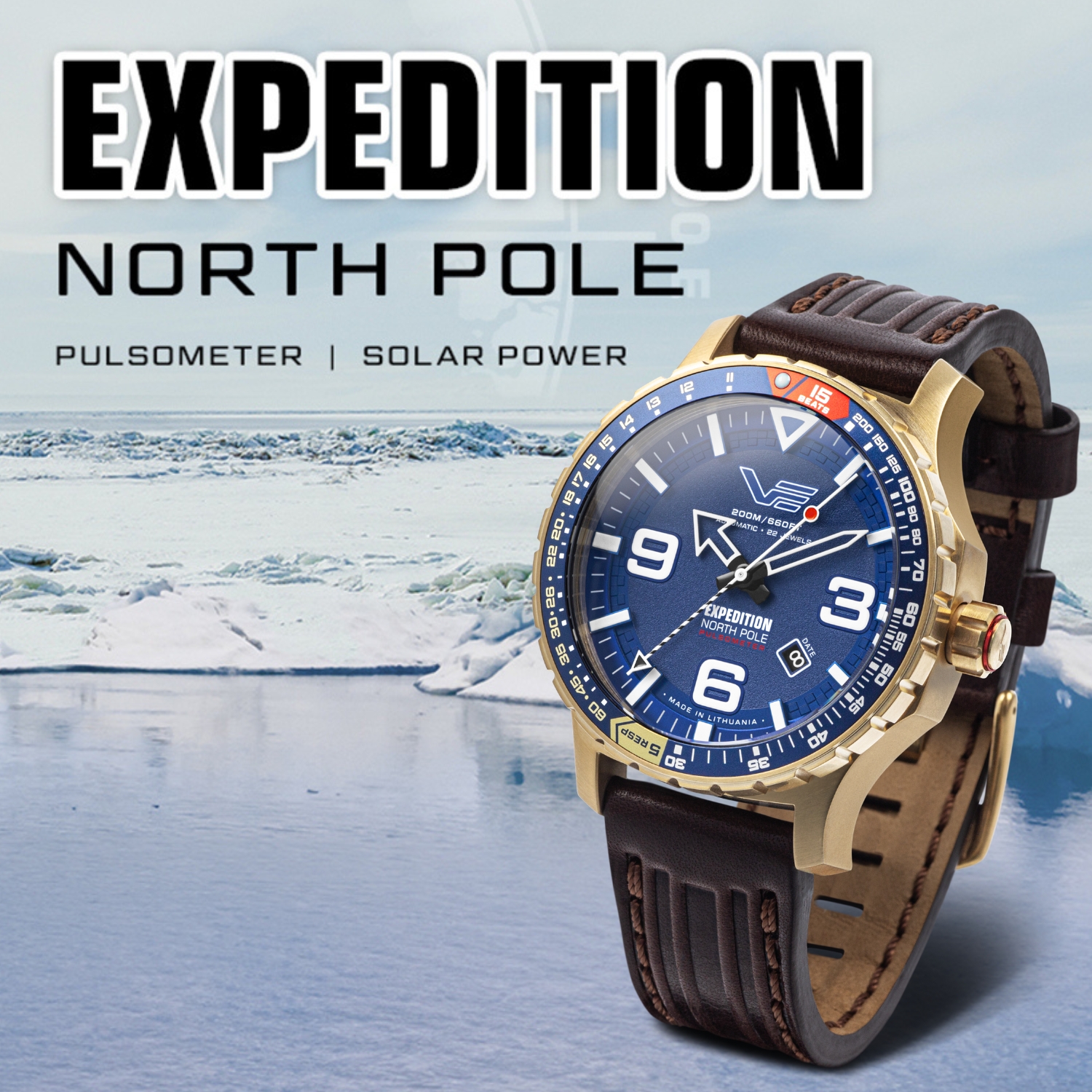 Zegarek Vostok Europe Expedition North Pole YN55-597B730 Polar Sun