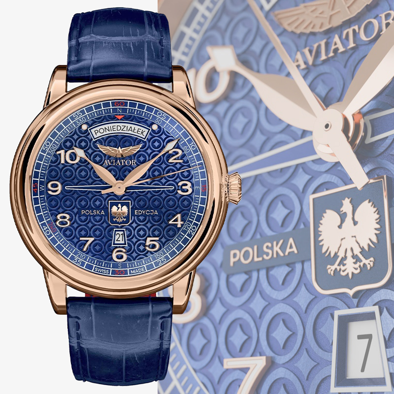 Zegarek Aviator Douglas Polish Edition Day-Date Stanisław Skarżyński 2026
