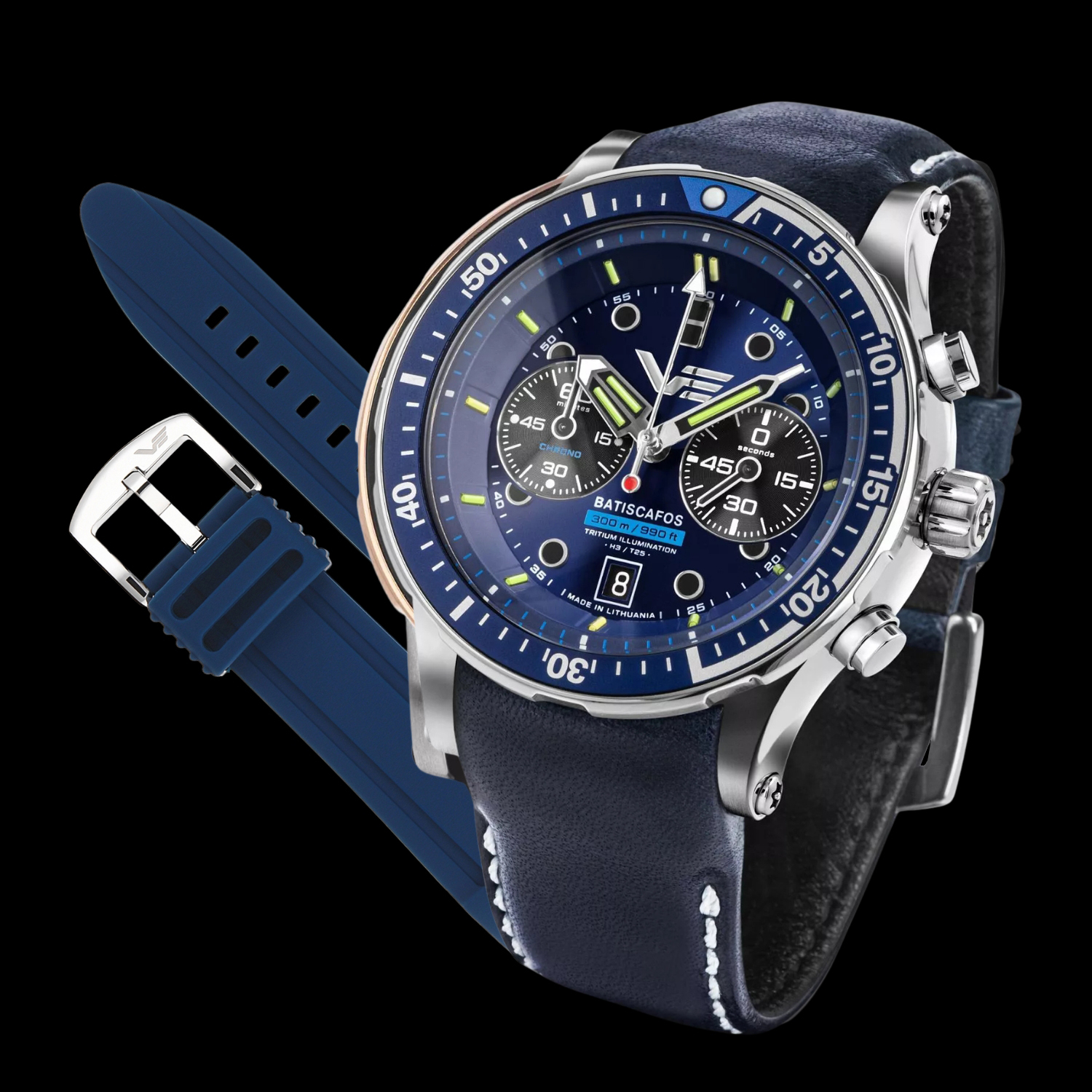 Zegarek Vostok Europe Batiscafos Chrono 6S21-511A772  w zestawie z paskiem