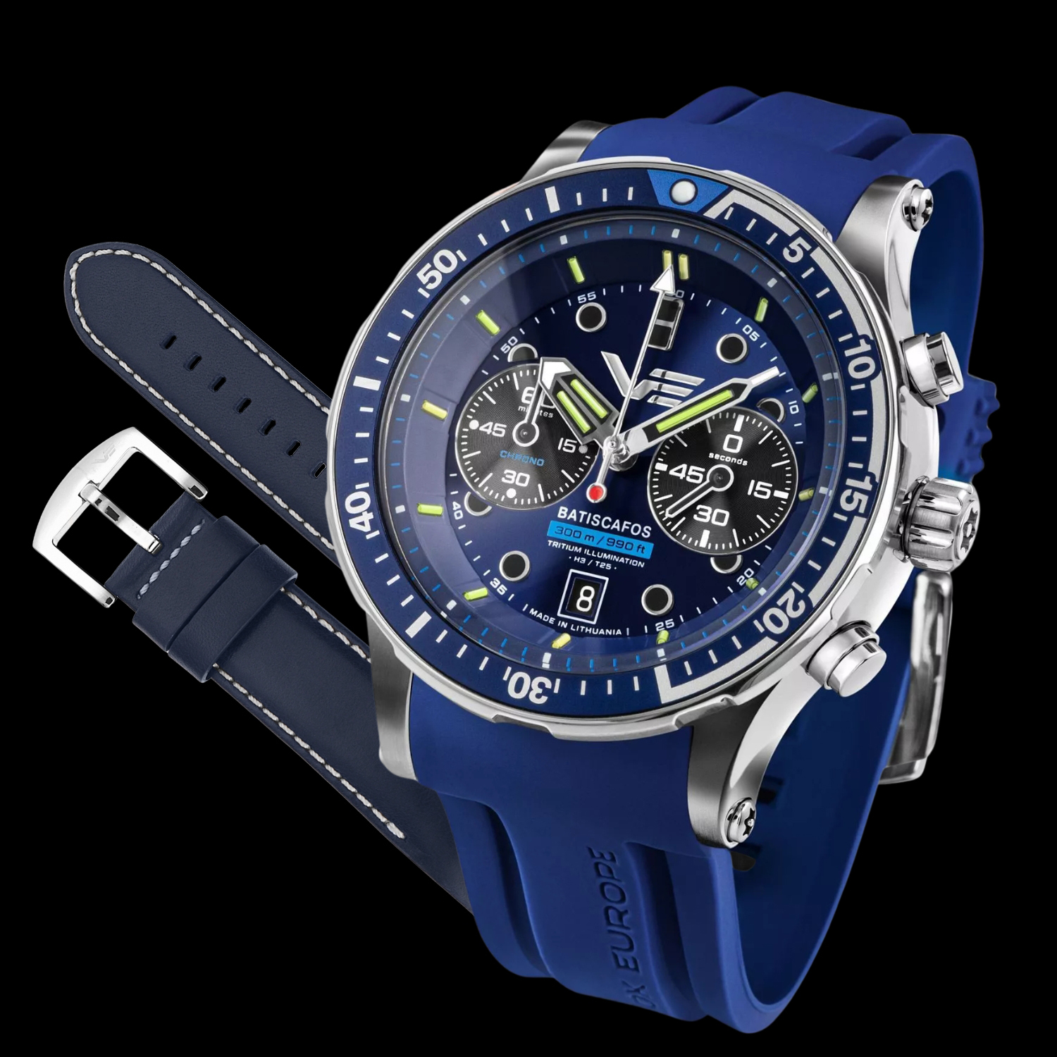 Zegarek Vostok Europe Batiscafos Chrono 6S21-511A772S  w zestawie z paskiem