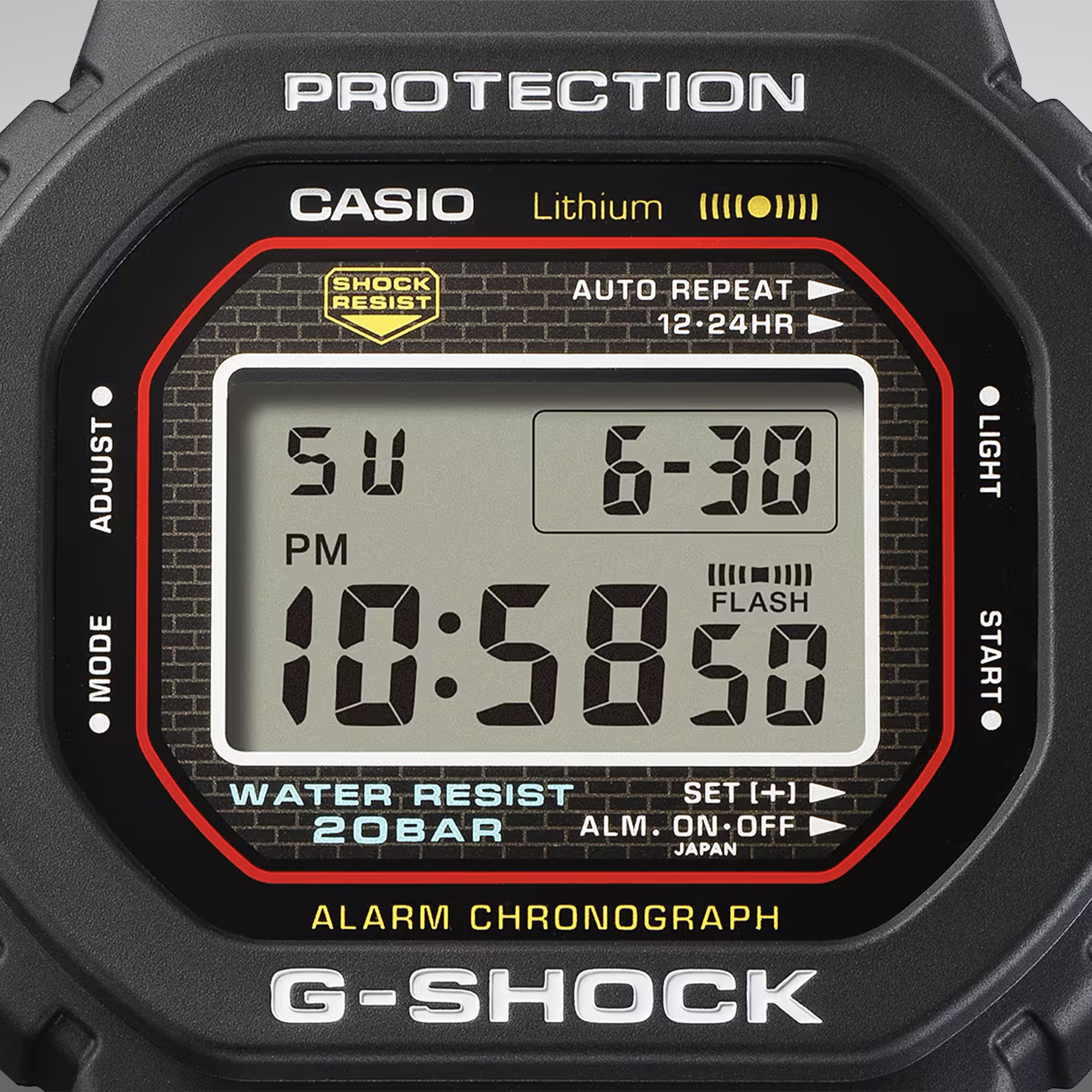 Zegarek Casio G-SHOCK 5000 SERIES DW-5000R-1AER ze stoperem