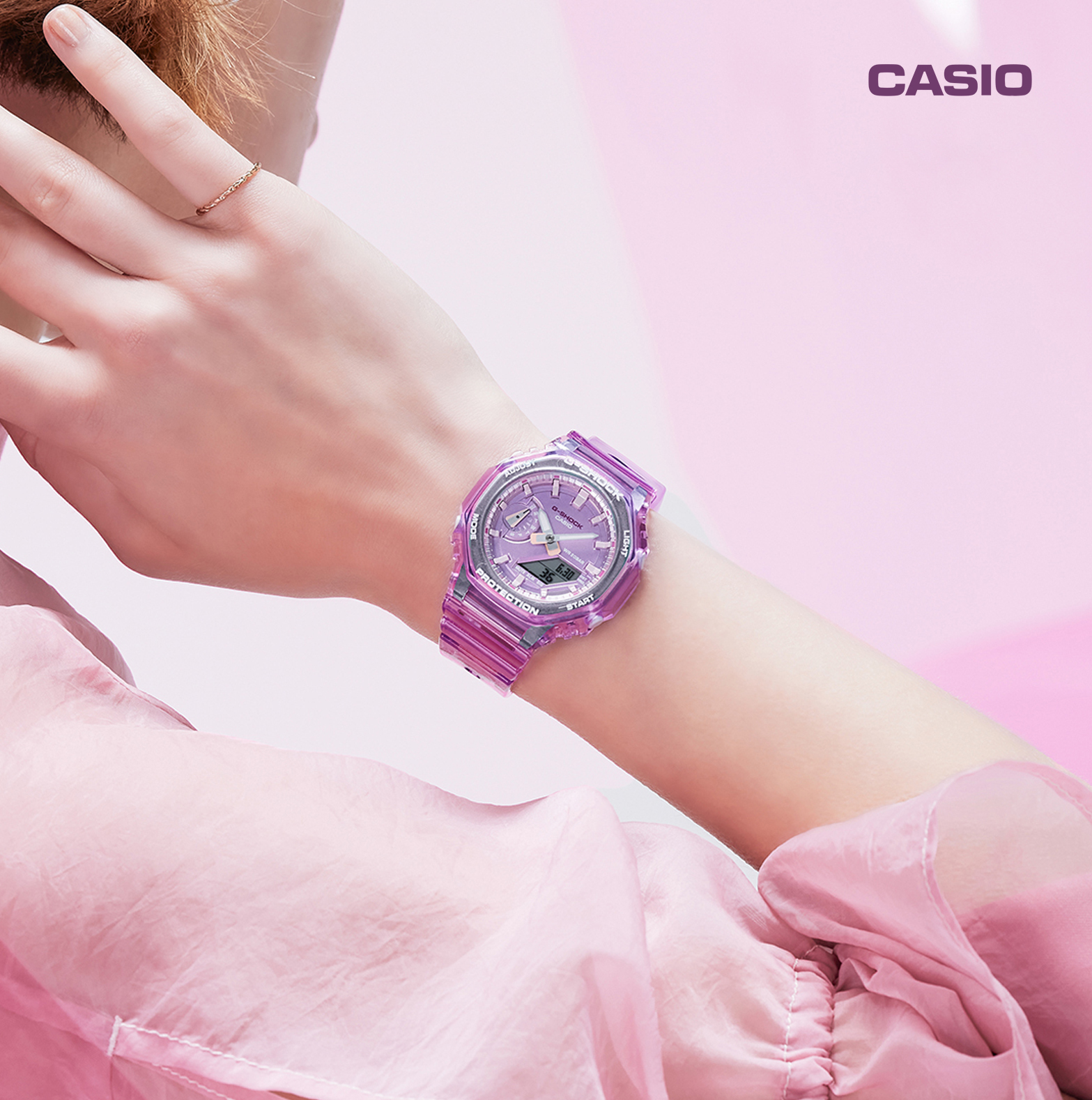 Zegarek G-SHOCK  GMA-S2100SK-4AER  w transparentnej wersji