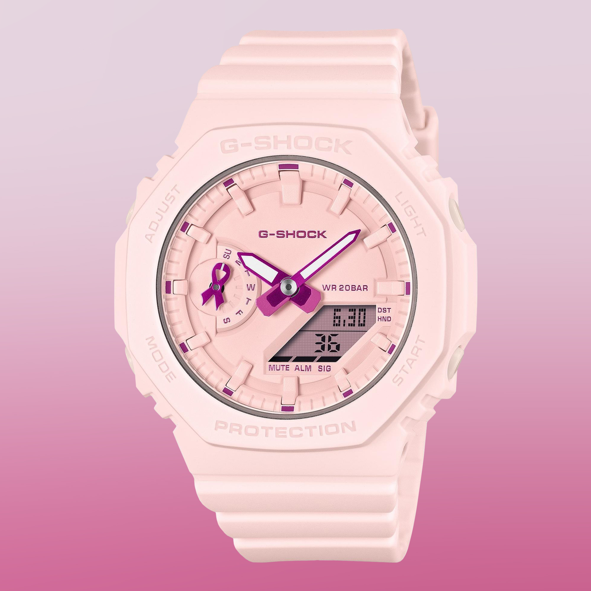 Zegarek G-SHOCK Casio G-Shock x Pink Ribbon damski GMA-S2100PR-4AER