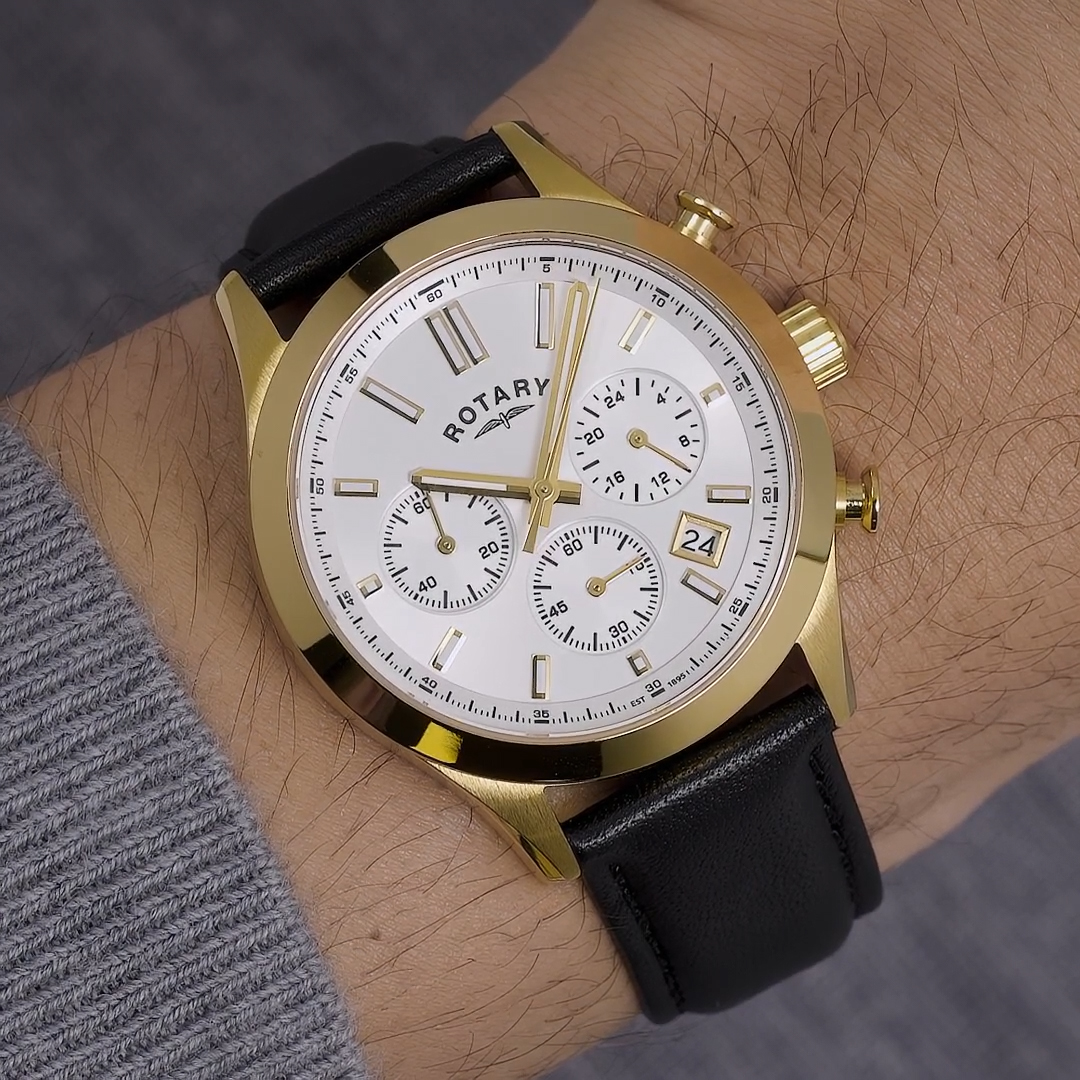 Zegarek Rotary Heritage Chronograph RGS10072/70 ze szkłem szafirowym